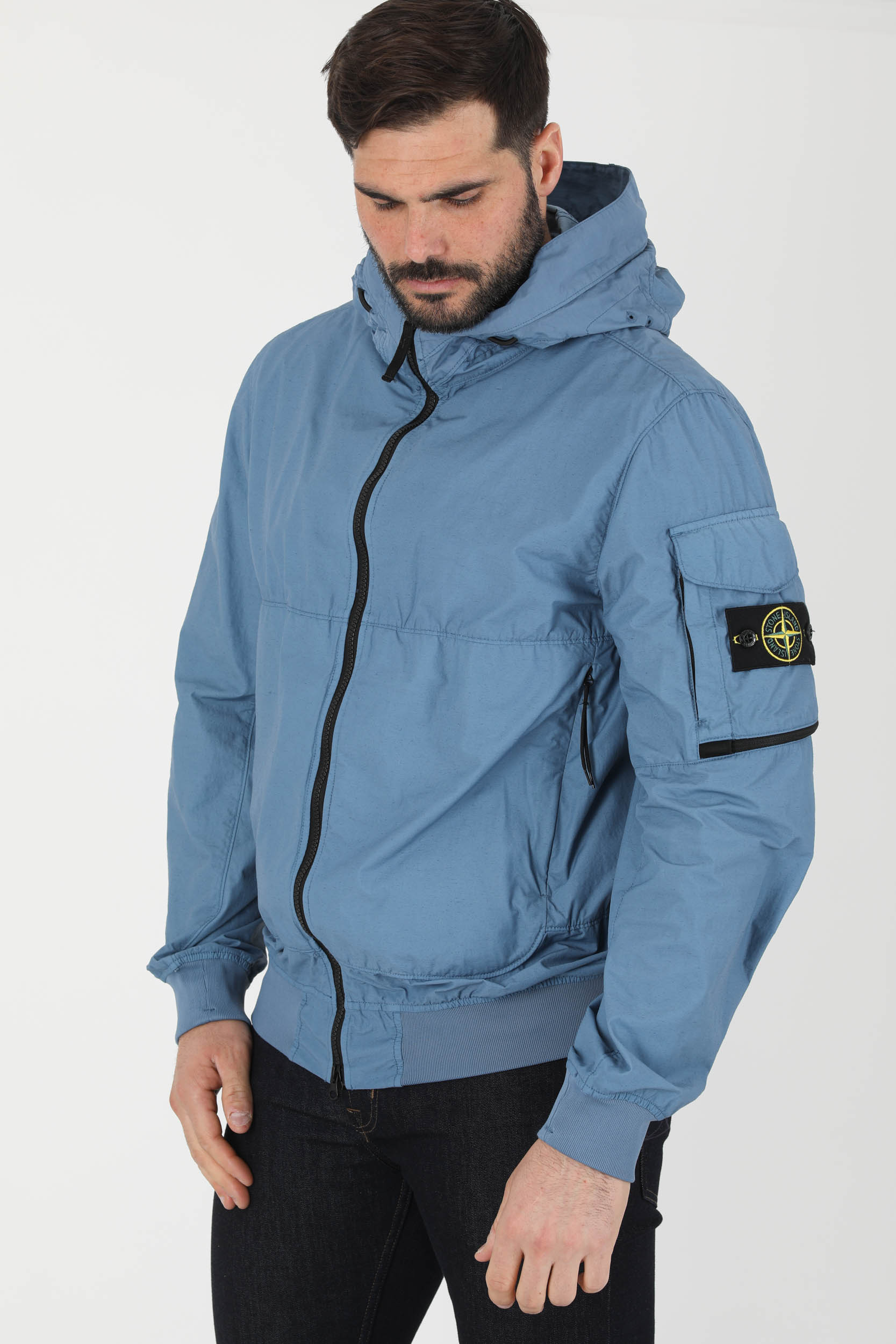 BLOUSON STONE ISLAND NASLAN LIGHT BLEU 761540632-V0046