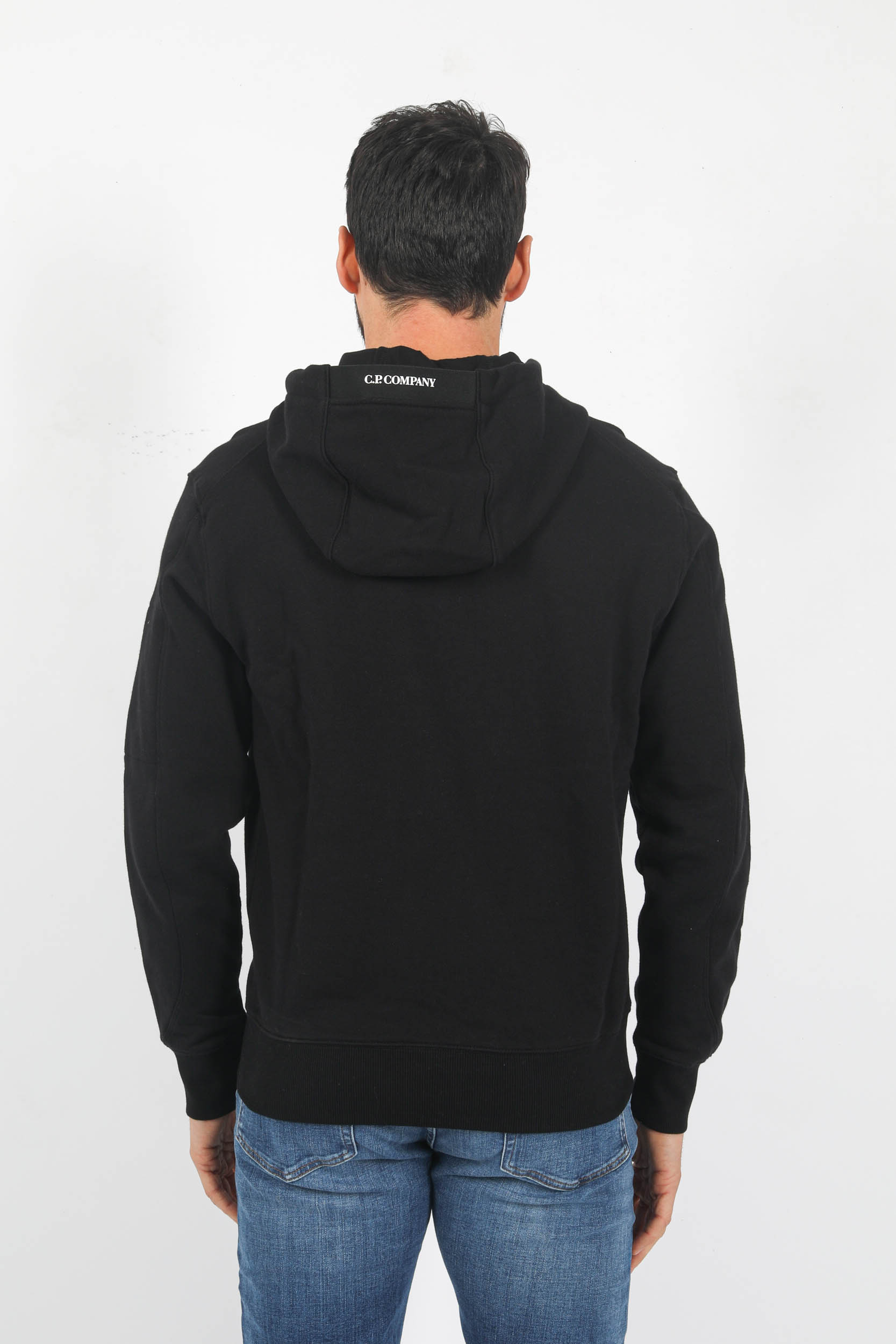 SWEAT A CAPUCHE C.P COMPANY NOIR S023A-999