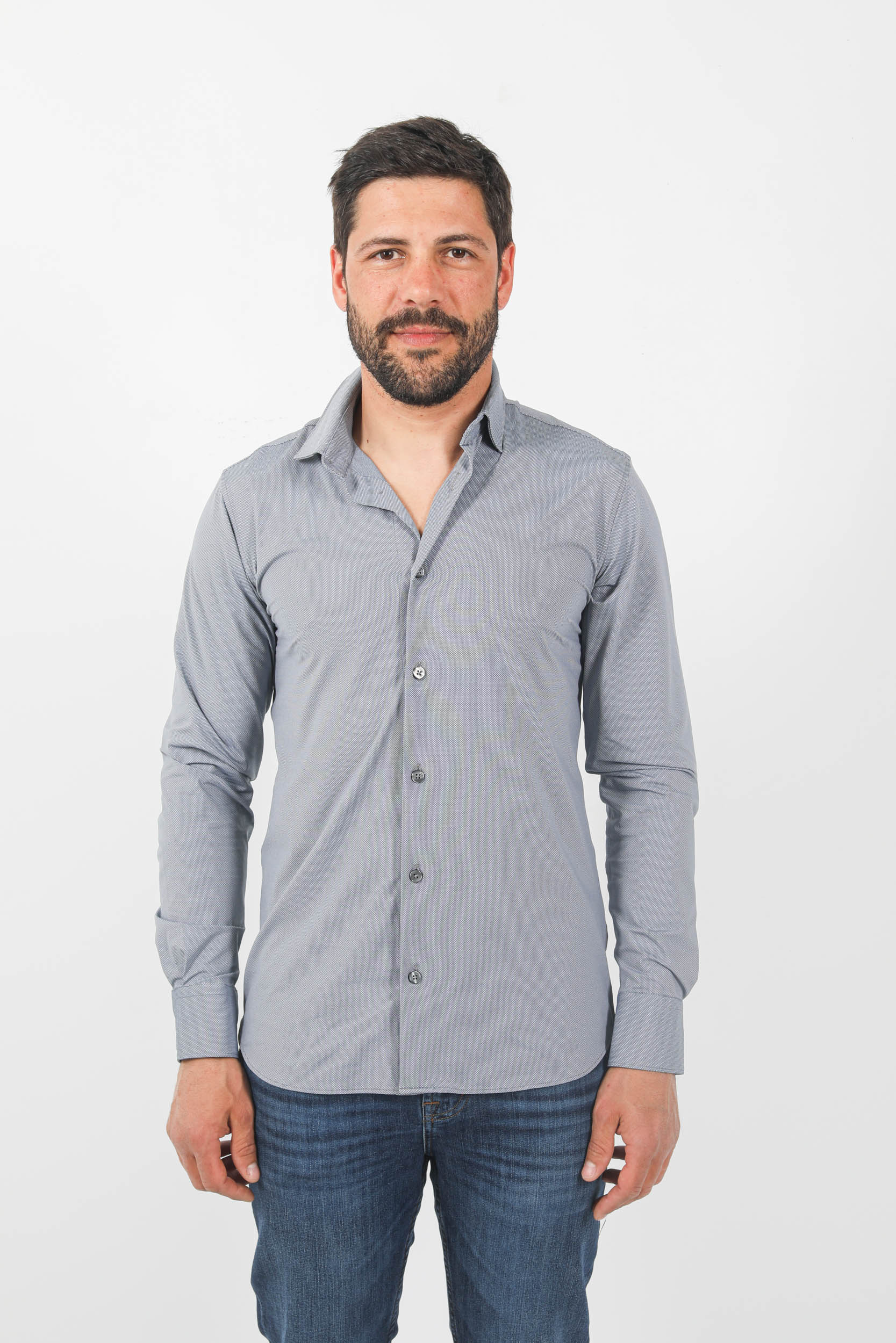 CHEMISE RRD GRIS CLAIR 23184-V58