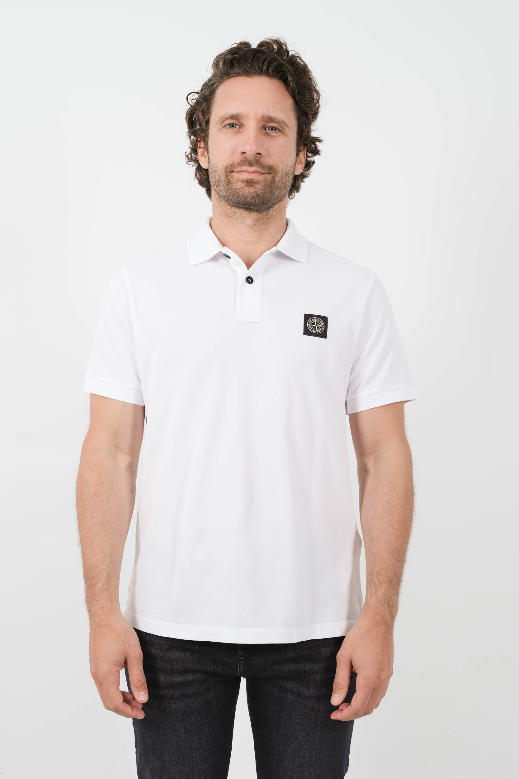 POLO STONE ISLAND BLANC 80152SC17-A0001