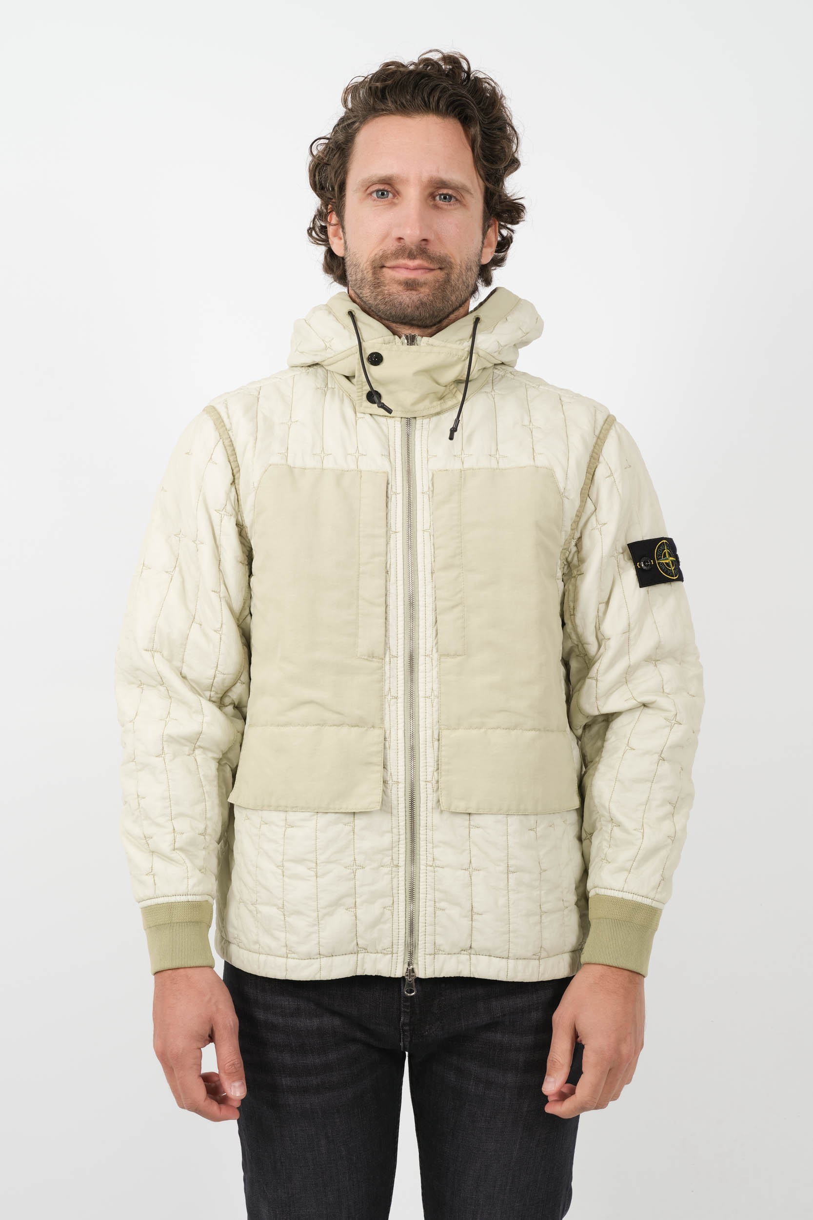  Image du produit BLOUSON STONE ISLAND A CAPUCHE BEIGE 801540731-V0051 - 3