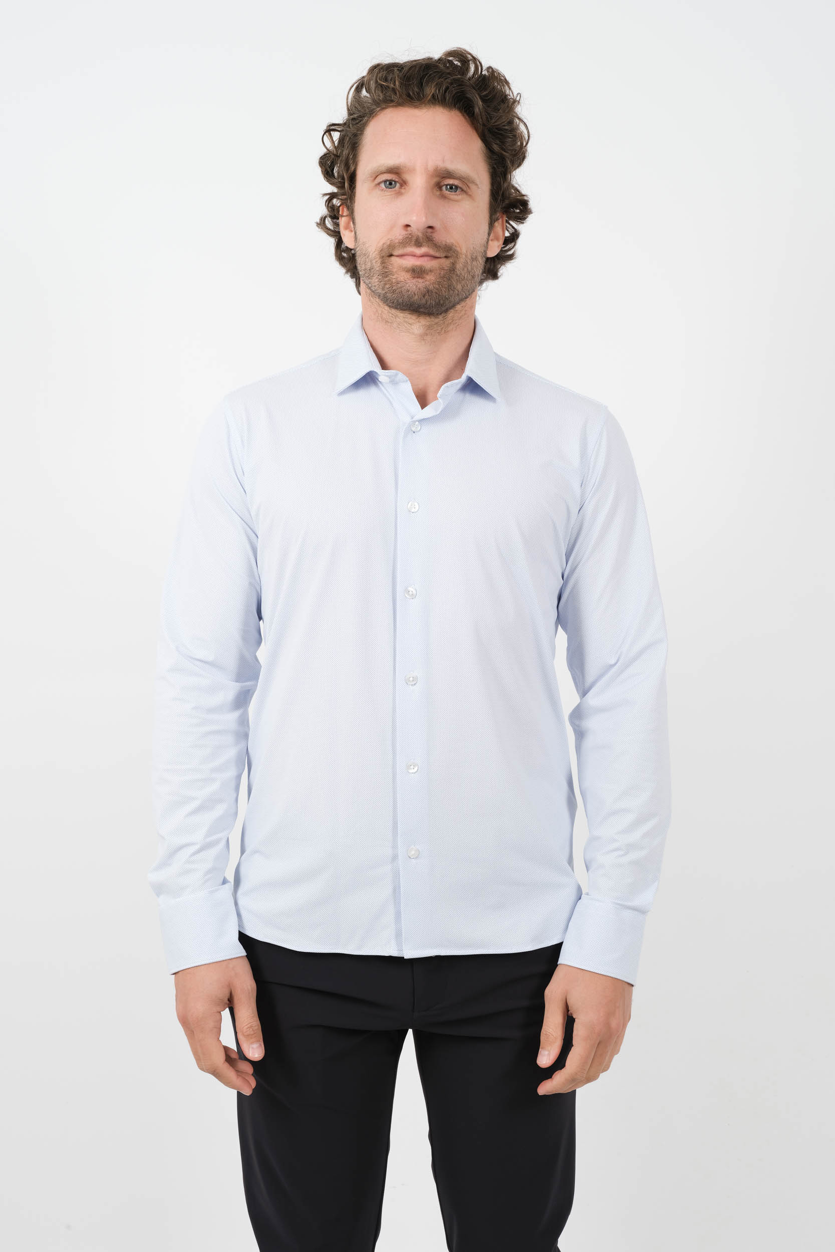 CHEMISE RRD IMPRIME BLANCHE 24254-V05