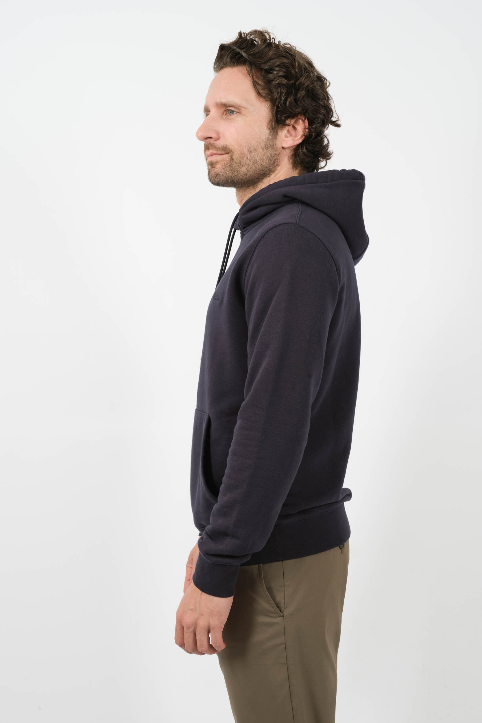 SWEAT WOOLRICH CAPUCHE MARINE SW0224-3989