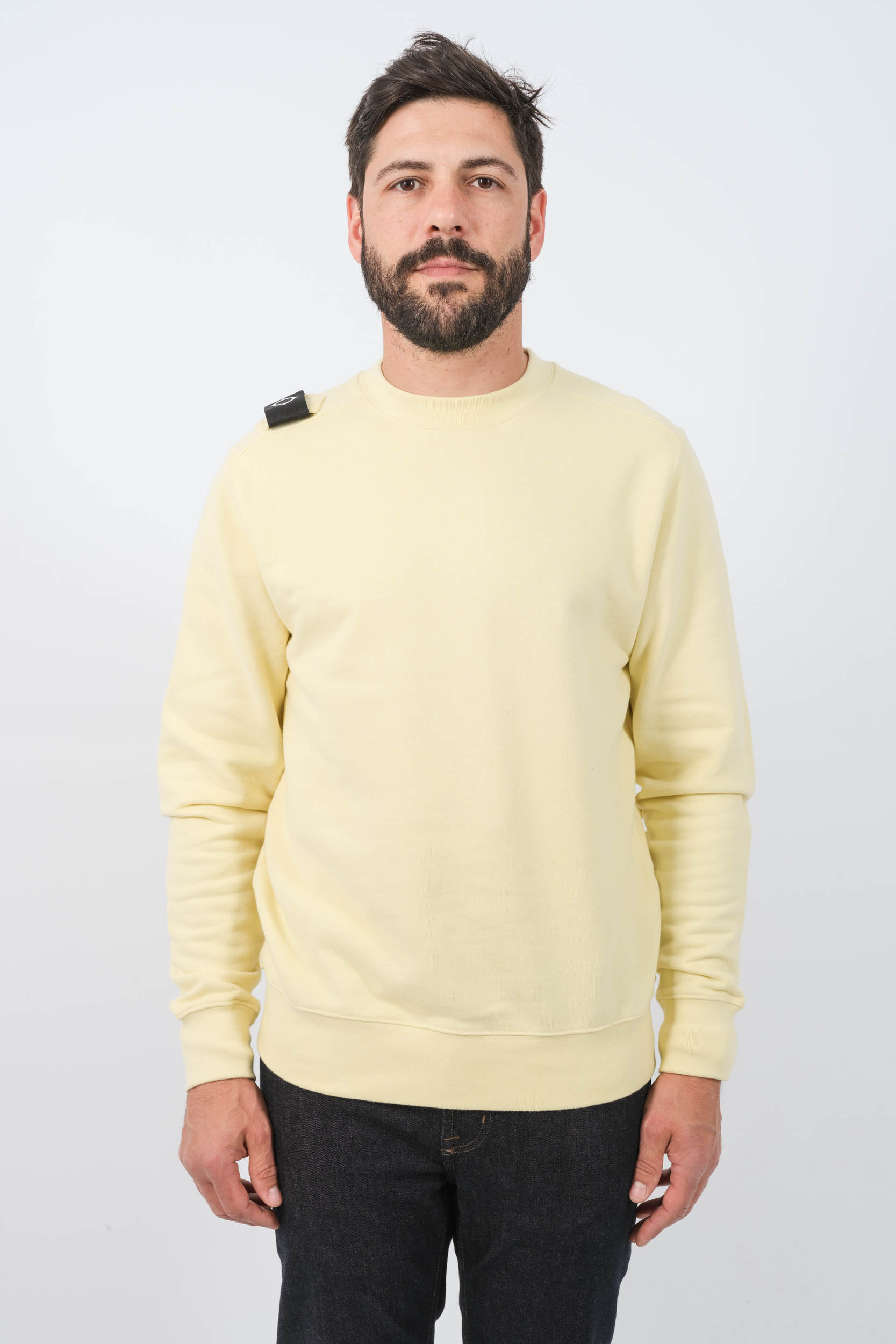 SWEAT MASTRUM COL ROND JAUNE MAS4470-M715