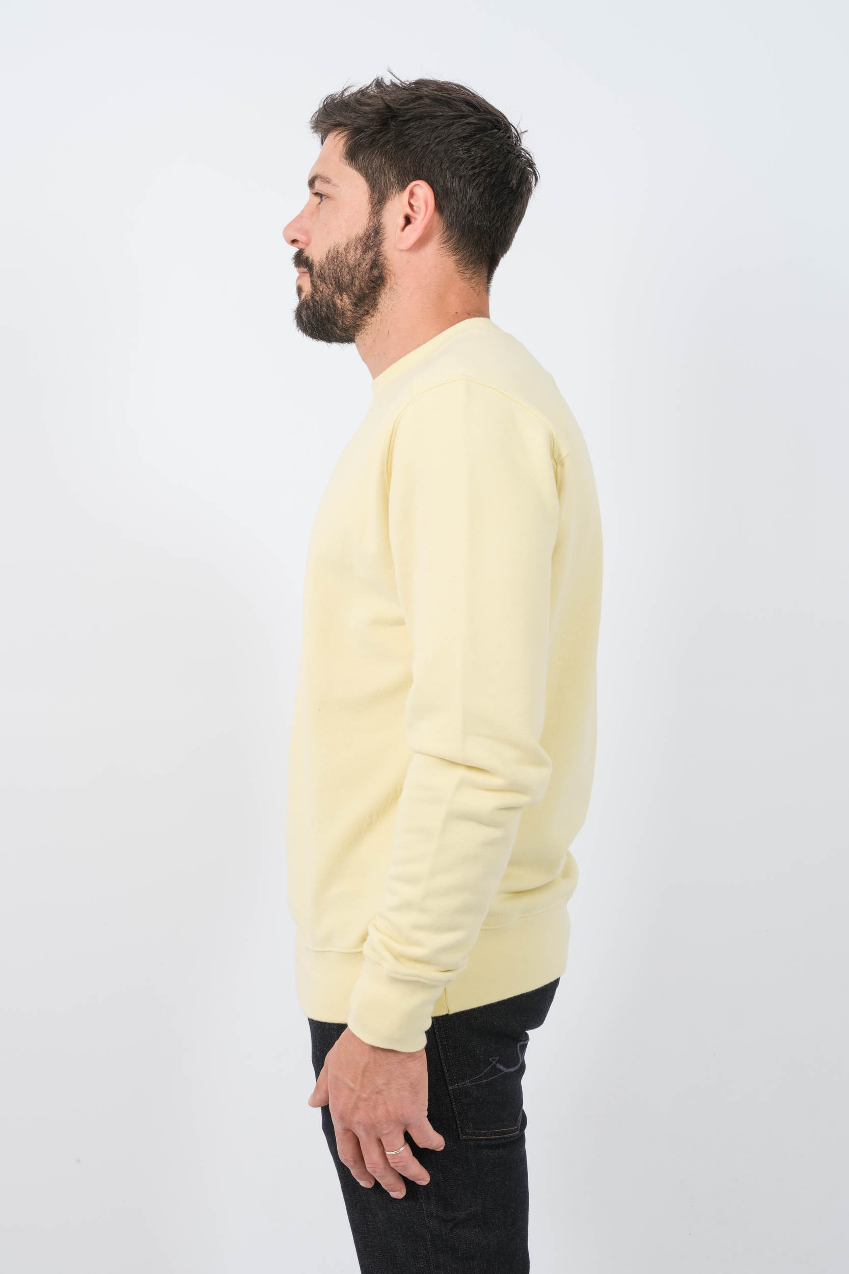 SWEAT MASTRUM COL ROND JAUNE MAS4470-M715