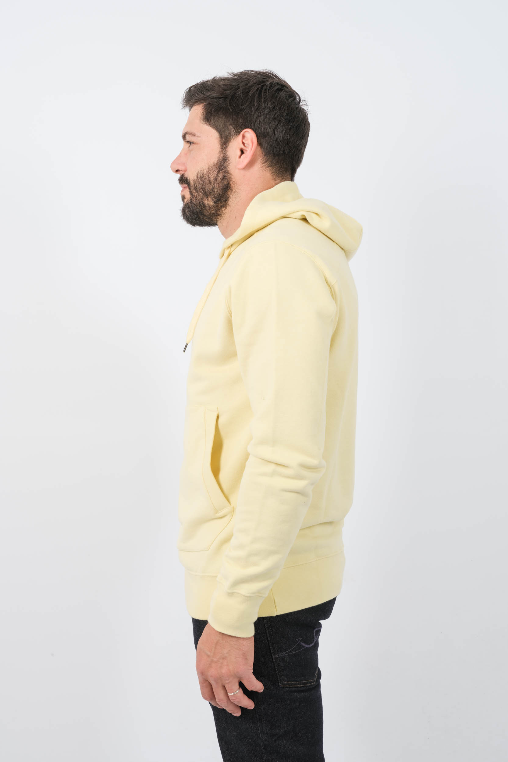 SWEAT MASTRUM A CAPUCHE JAUNE MAS4465-M715