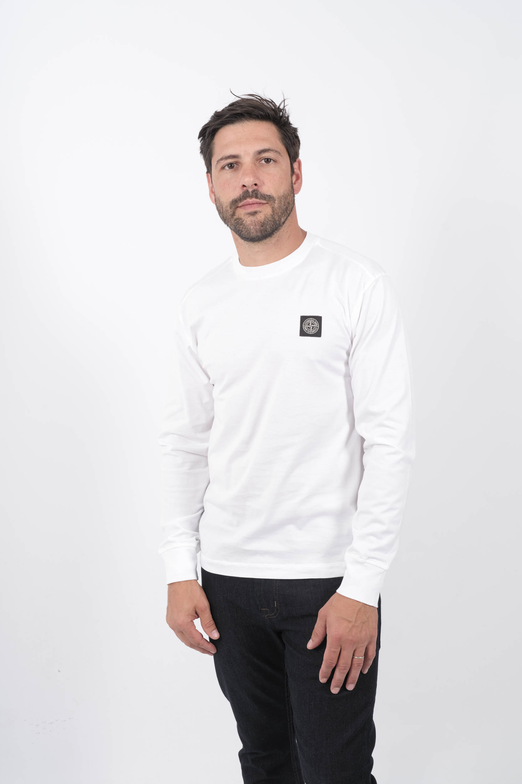  Image du produit T-SHIRT STONE ISLAND BLANC MANCHES LONGUES 811522713-V0001 - 2