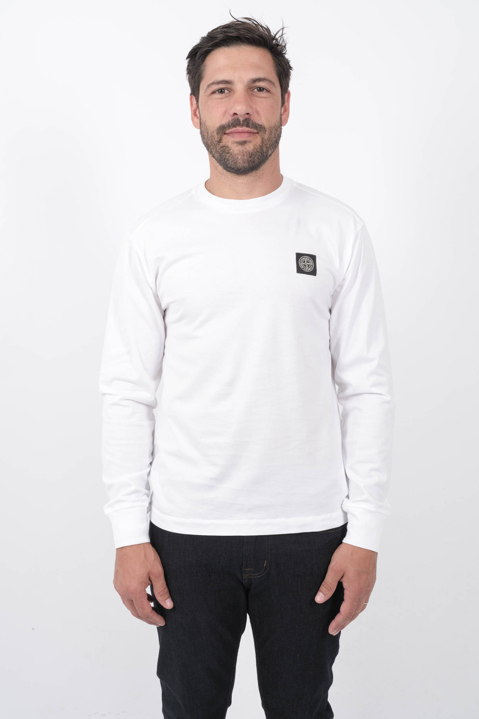  Image du produit T-SHIRT STONE ISLAND BLANC MANCHES LONGUES 811522713-V0001 - 3