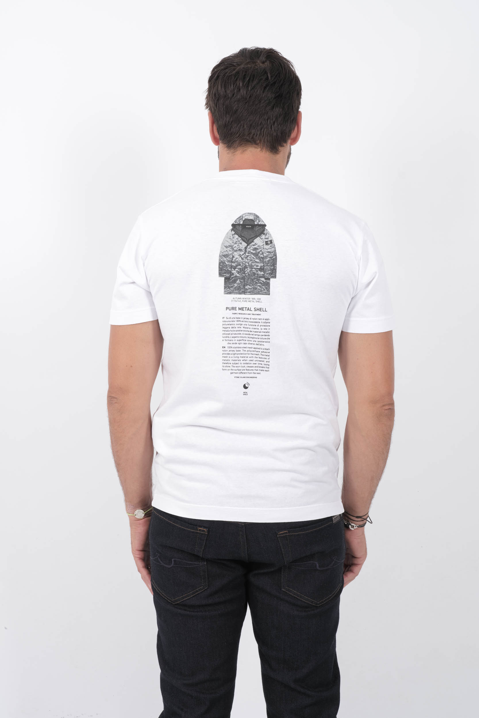 T-SHIRT STONE ISLAND BLANC ARCHIVIO 81152NS91-V0001