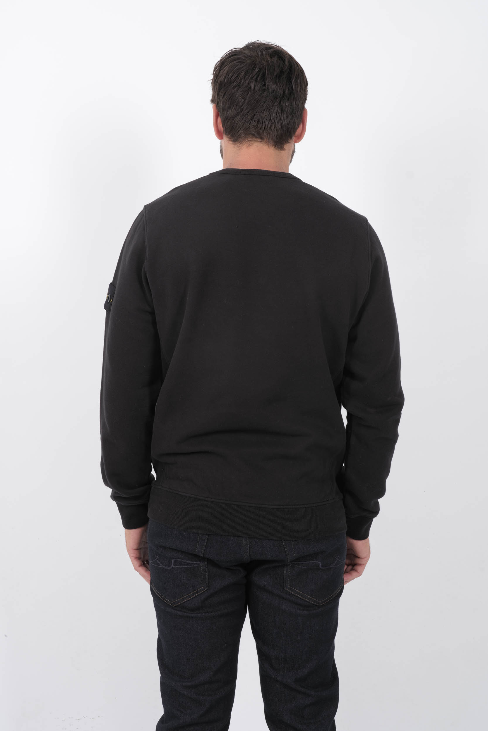 SWEAT STONE ISLAND NOIR 811562420-V0029