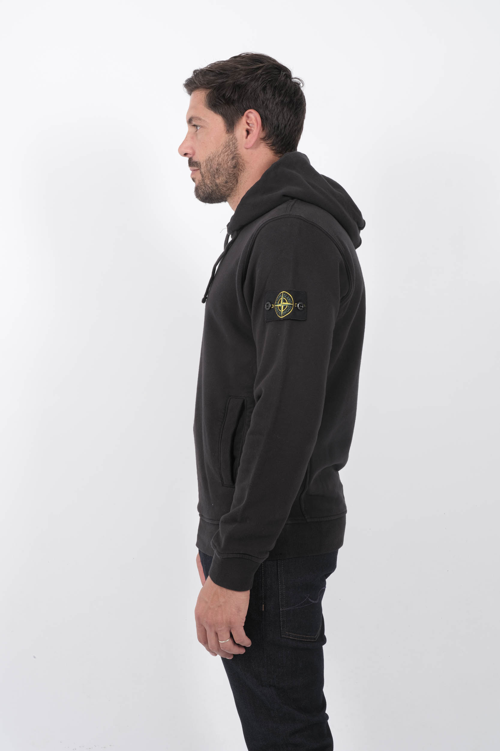  Image du produit SWEAT A CAPUCHE STONE ISLAND NOIR 811560820-V0029 - 4