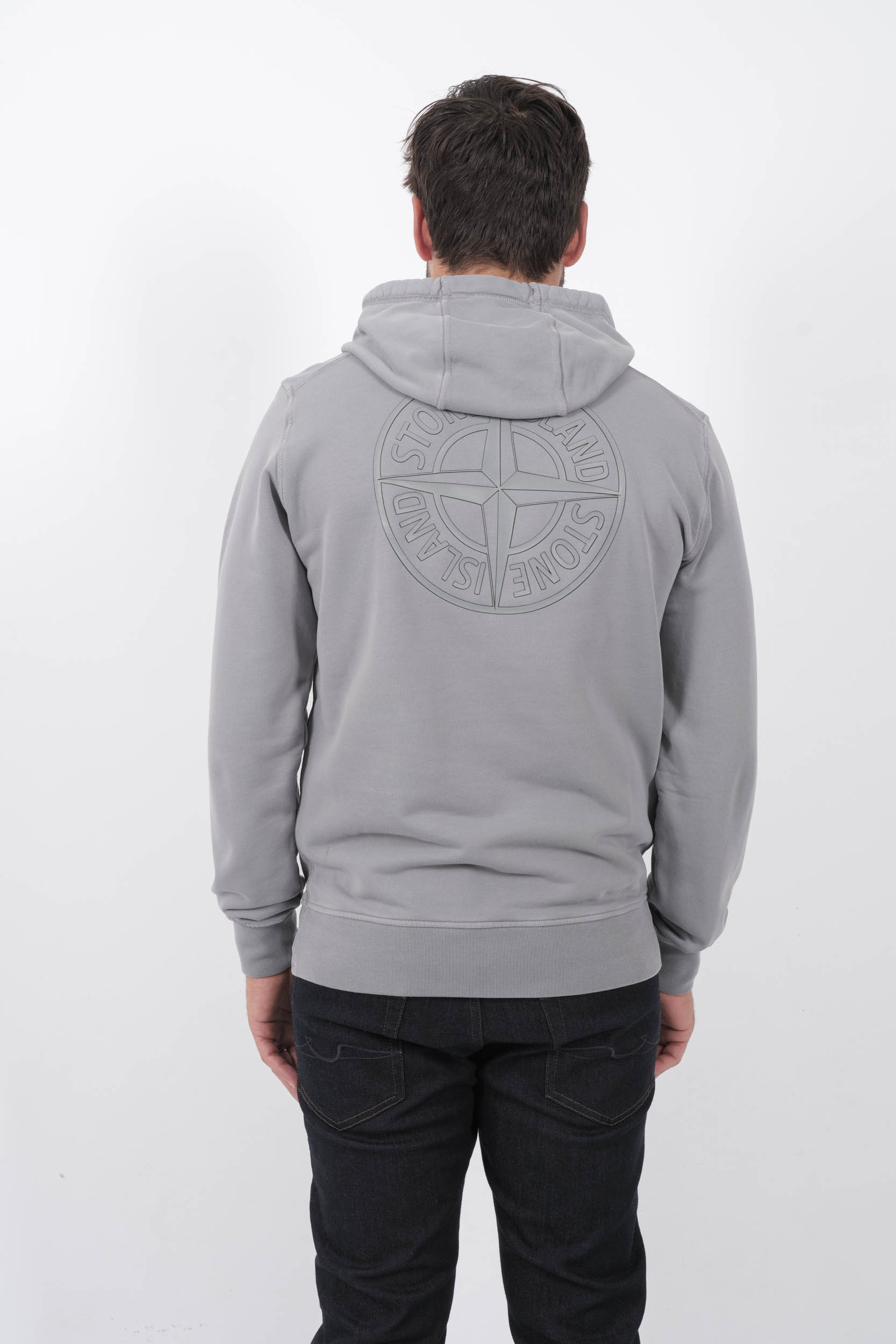  Image du produit SWEAT A CAPUCHE STONE ISLAND GRIS LOGO RELIEF 811566283-V0066 - 5