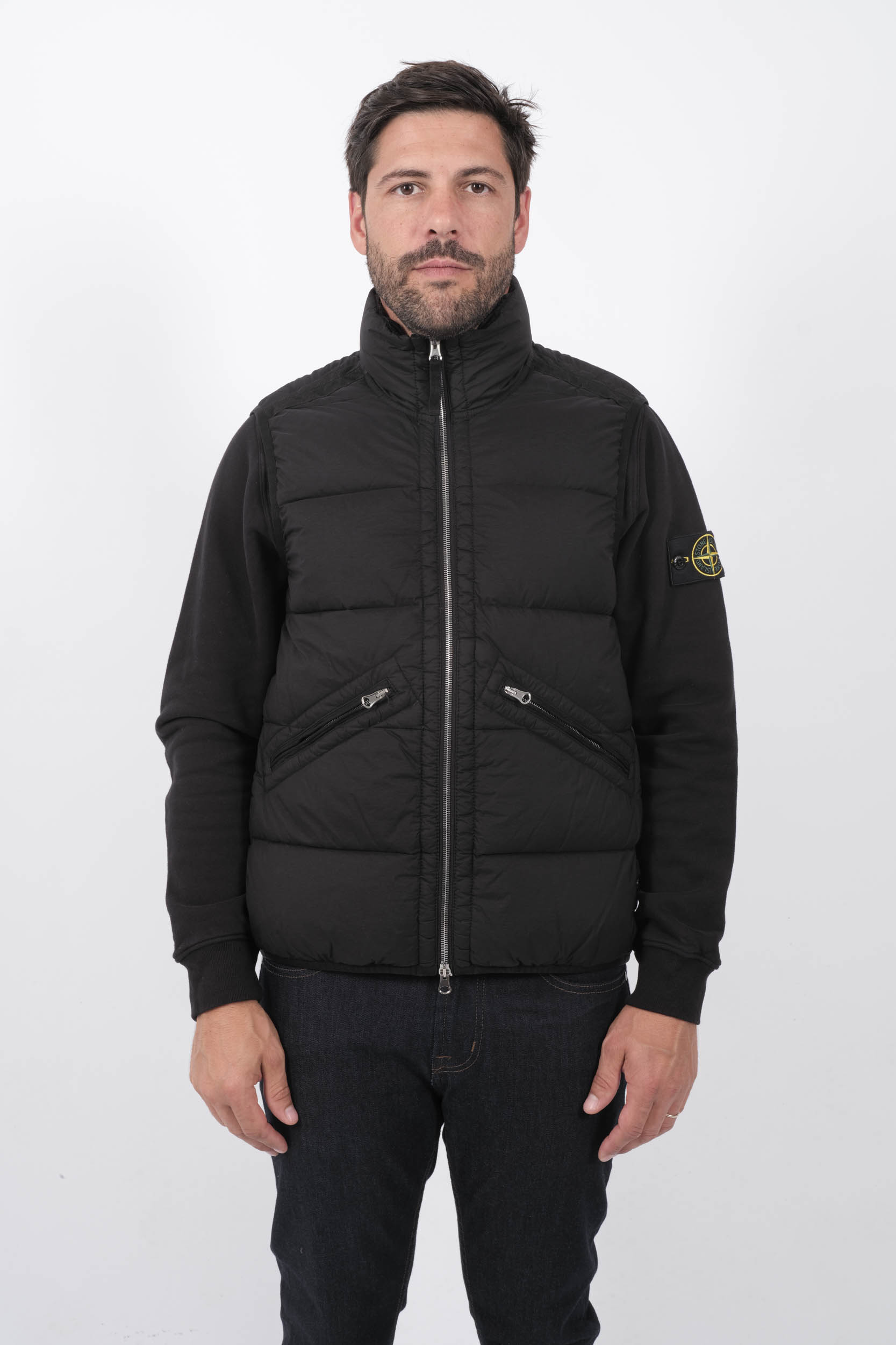  Image du produit DOUDOUNE SANS MANCHES STONE ISLAND NOIR 8115G0828-V0029 - 3