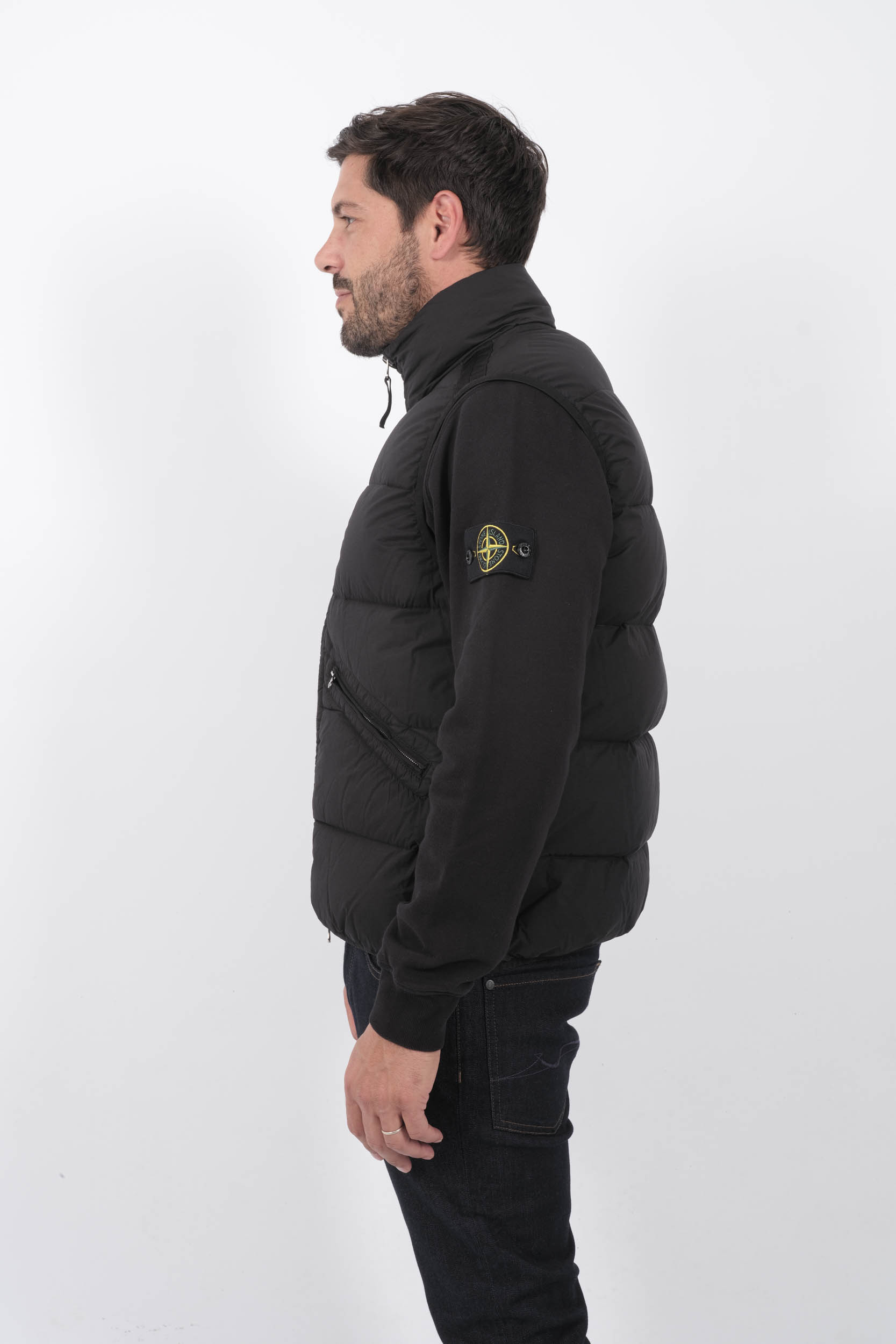  Image du produit DOUDOUNE SANS MANCHES STONE ISLAND NOIR 8115G0828-V0029 - 4