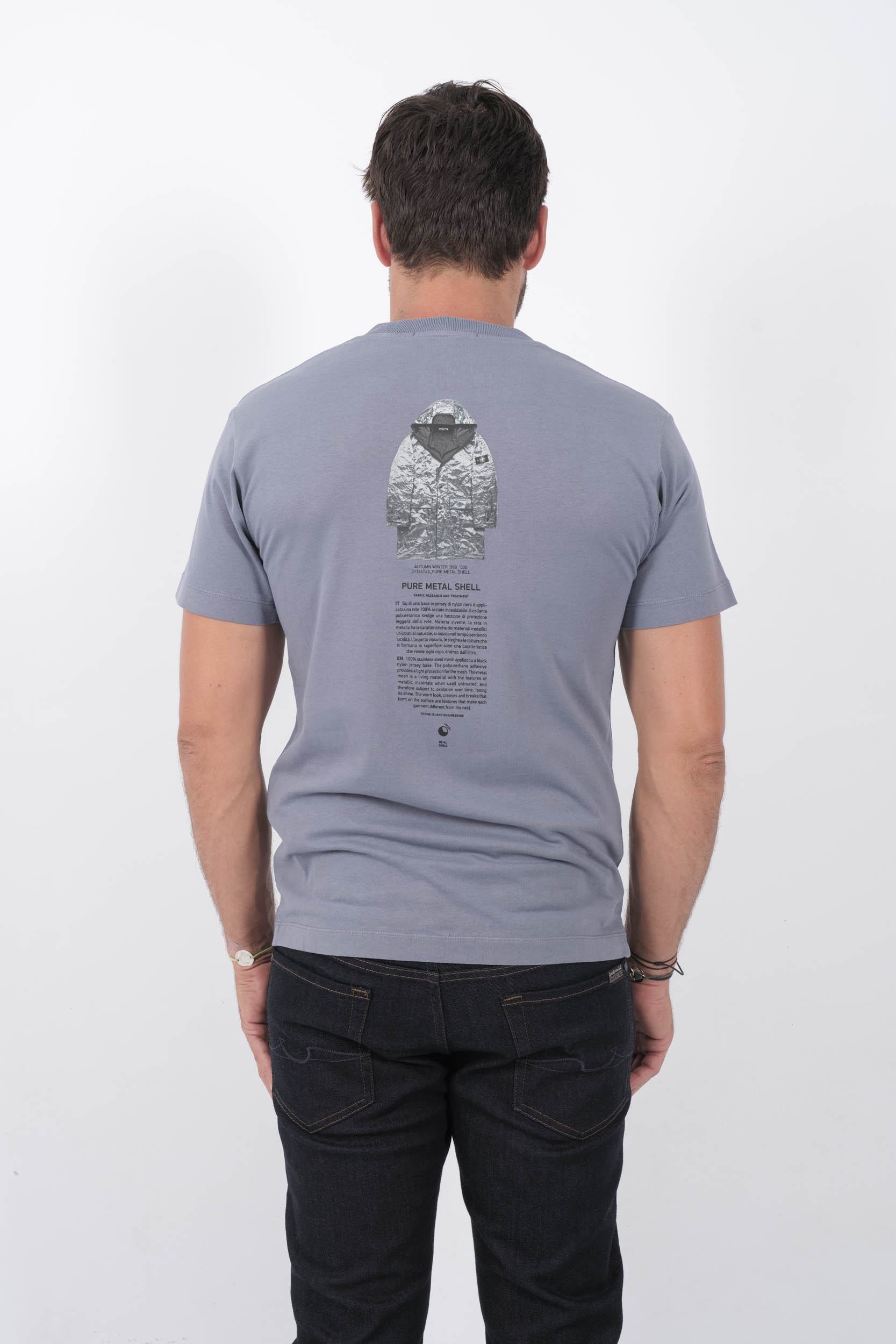  Image du produit T-SHIRT STONE ISLAND BLEU MOYEN ARCHIVIO 81152NS91-V0046 - 5