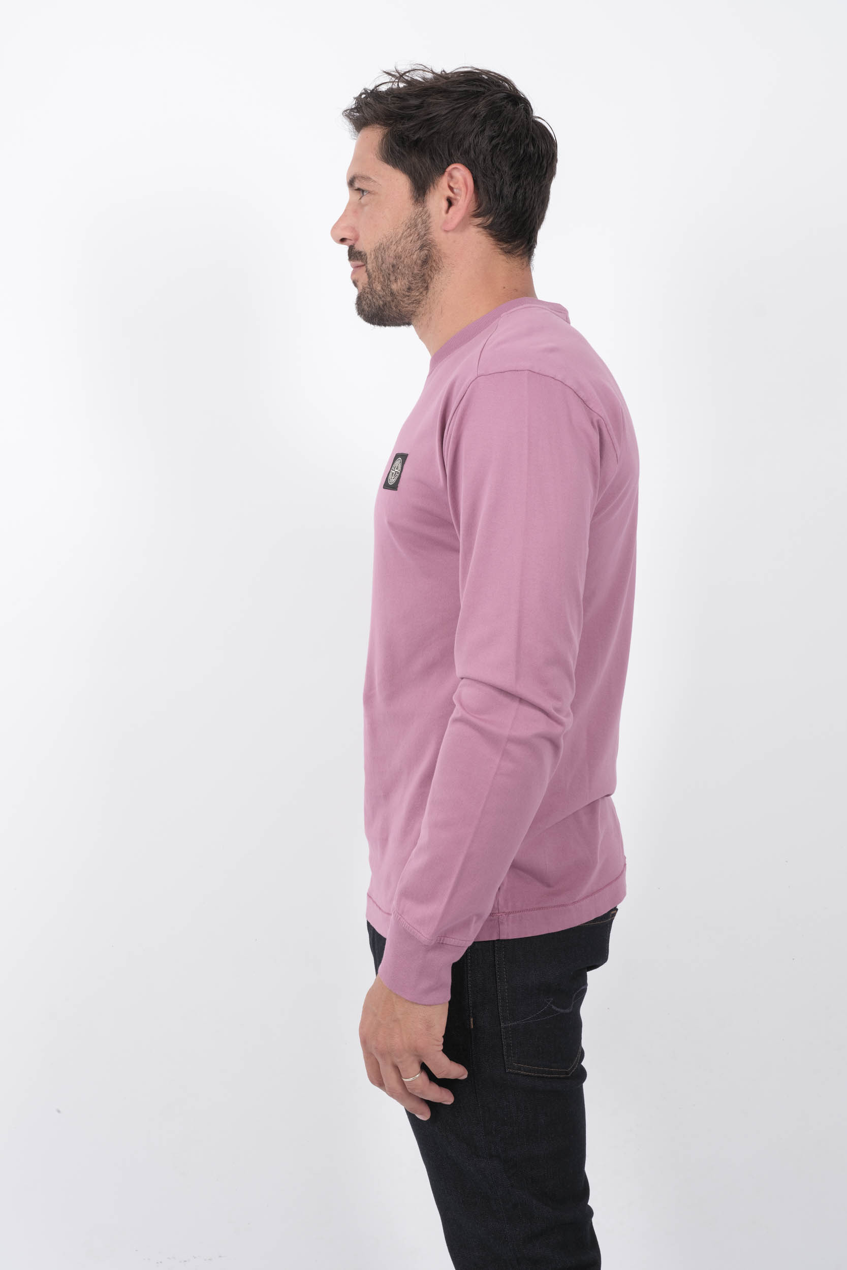  Image du produit T-SHIRT STONE ISLAND MANCHES LONGUES ROSE 811522713-V0086 - 4