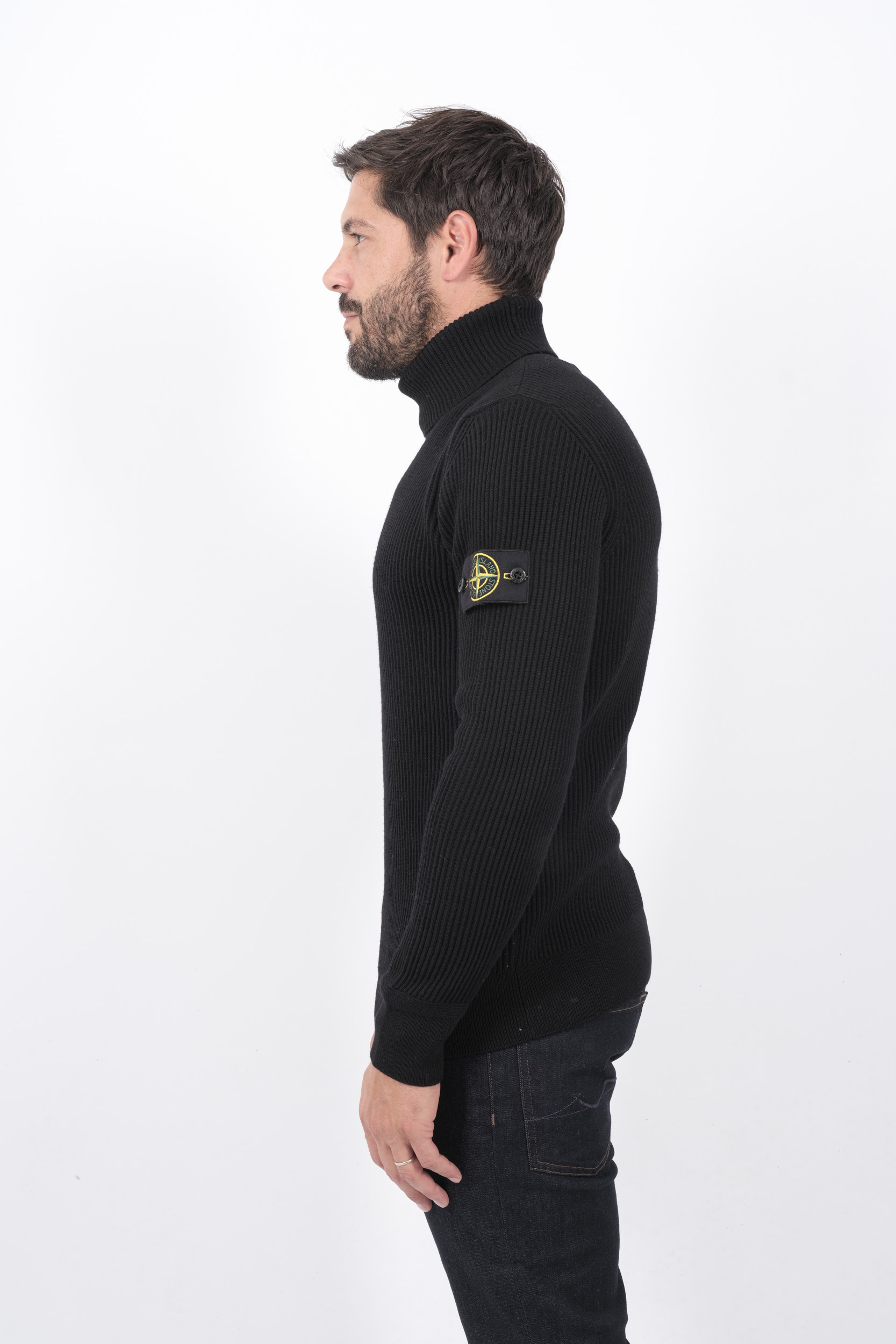  Image du produit PULL STONE ISLAND NOIR 8115552C2-A0029 - 4