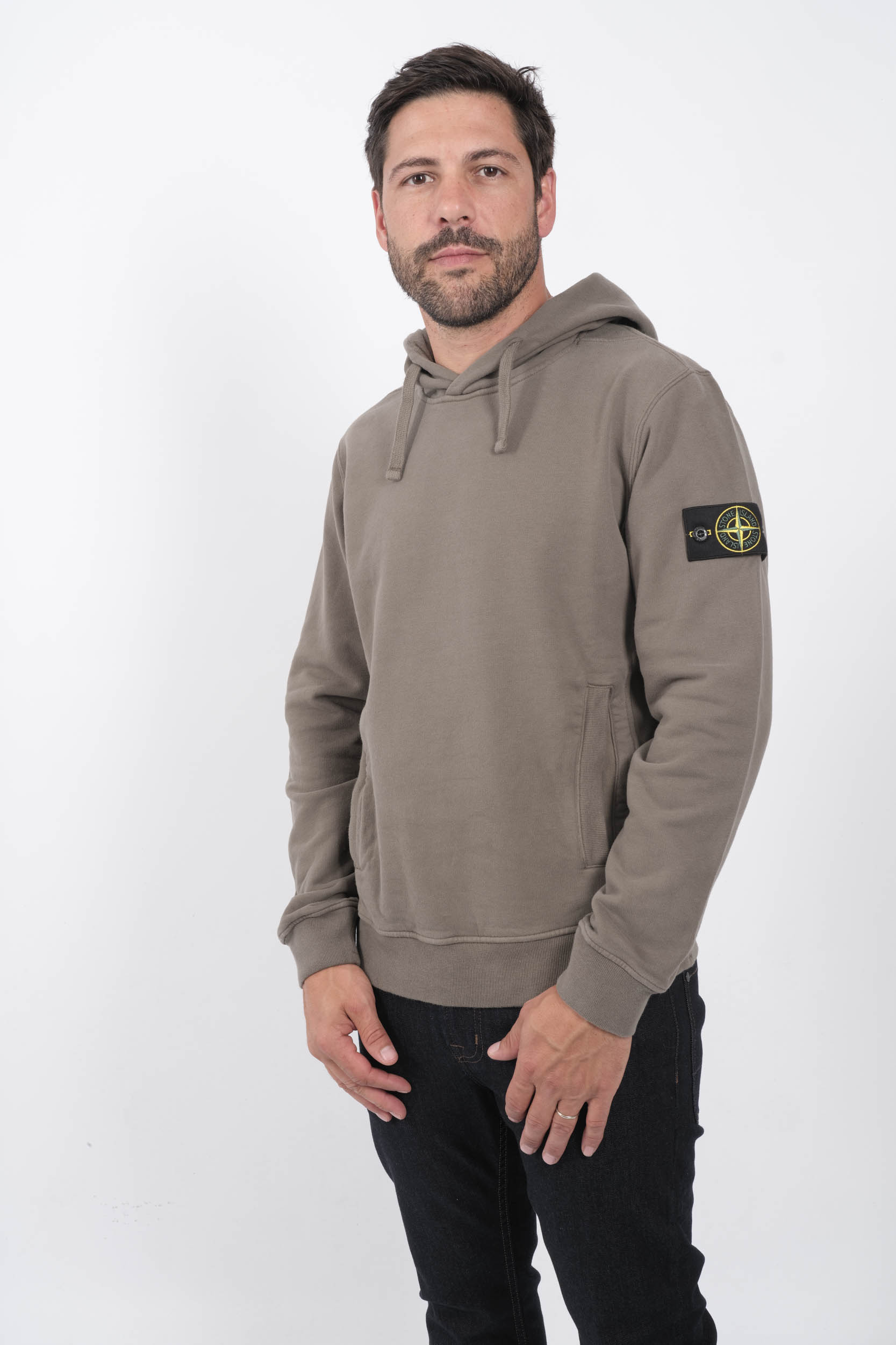  Image du produit SWEAT A CAPUCHE STONE ISLAND MARRON 811560820-V0075 - 2