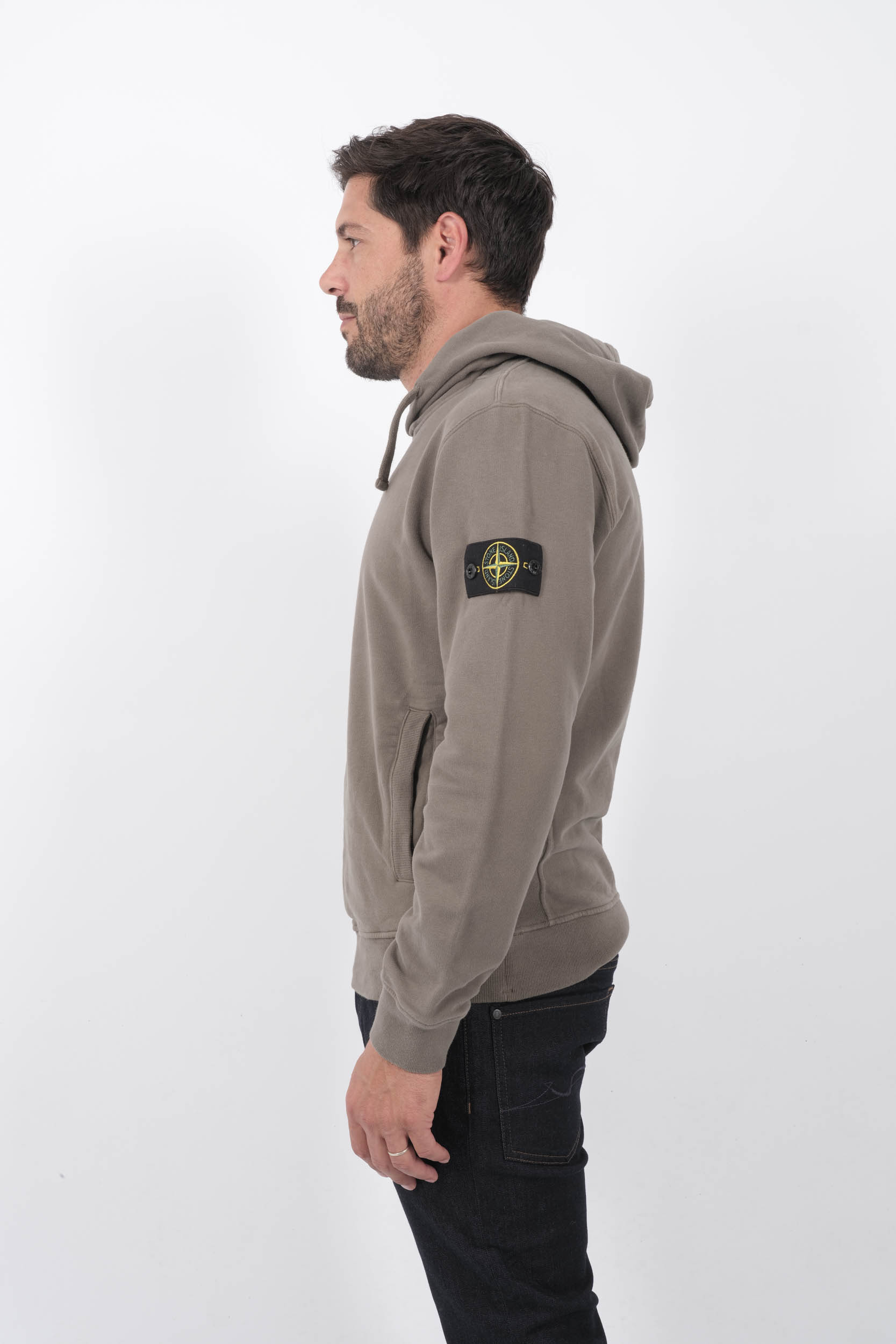  Image du produit SWEAT A CAPUCHE STONE ISLAND MARRON 811560820-V0075 - 4