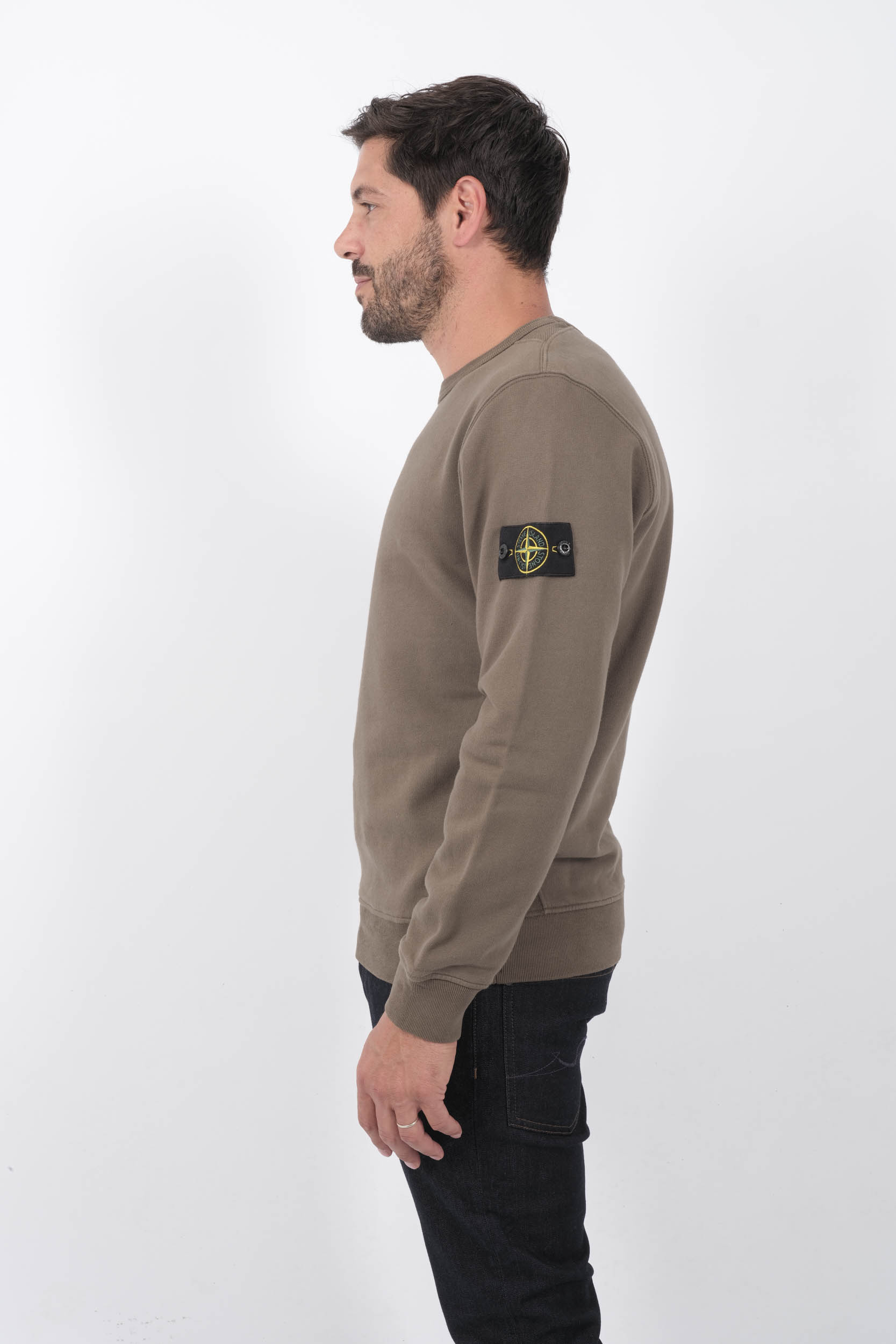 SWEAT STONE ISLAND MARRON 811562420-V0075