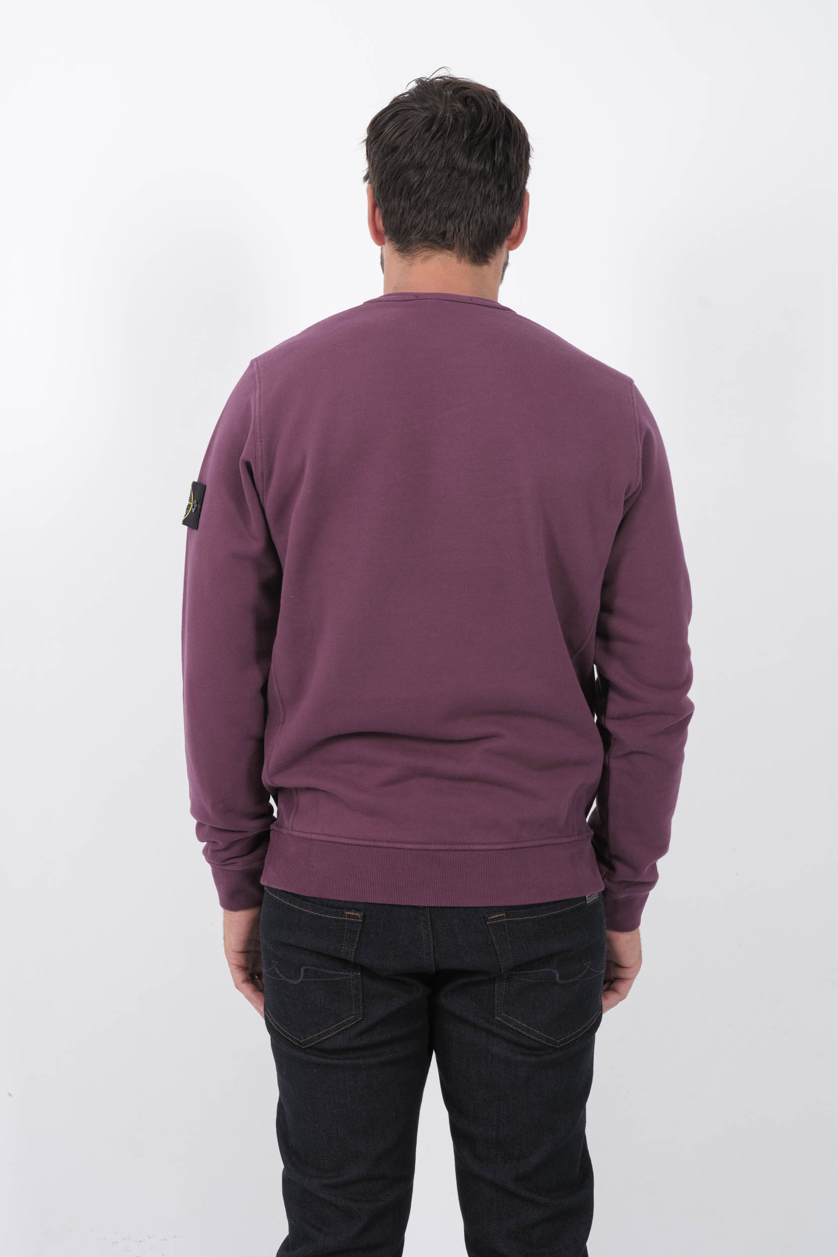 SWEAT STONE ISLAND PRUNE 811562420-V0011