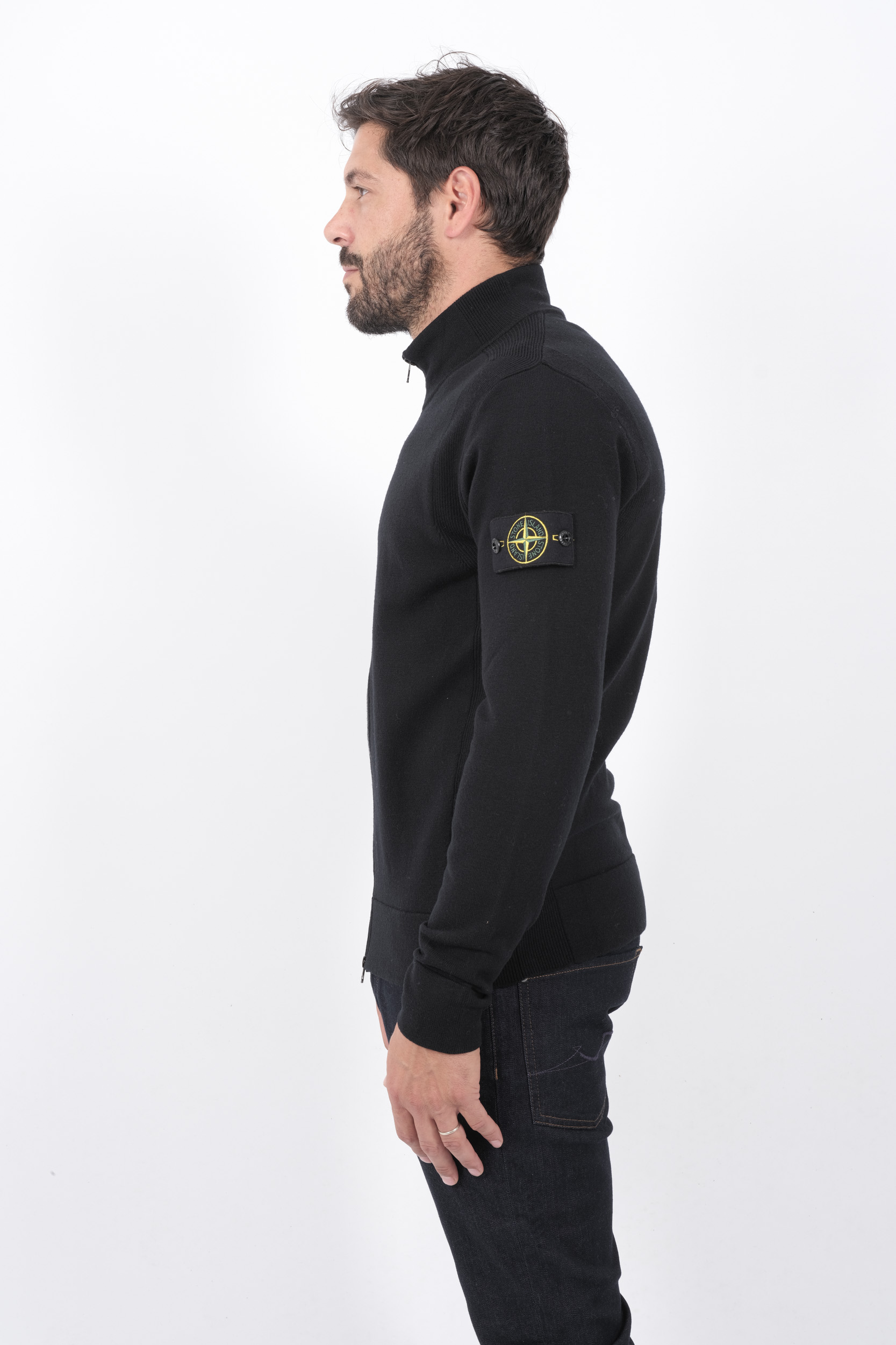 GILET STONE ISLAND NOIR 8115503A1-V0029