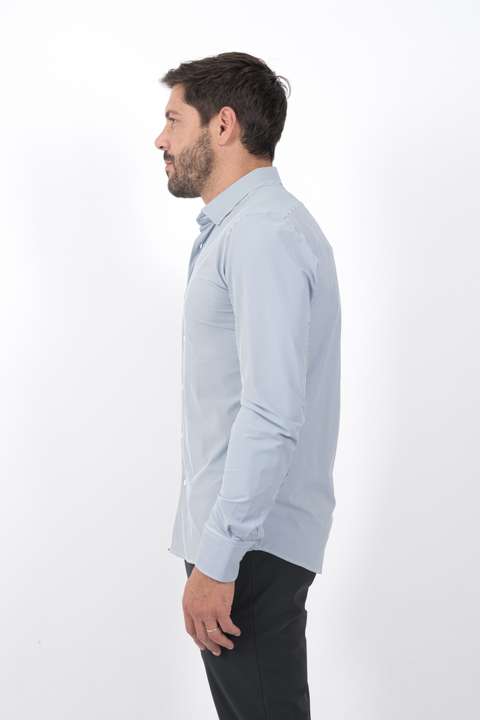  Image du produit CHEMISE RRD RAYE MARINE W24254-V90 - 4