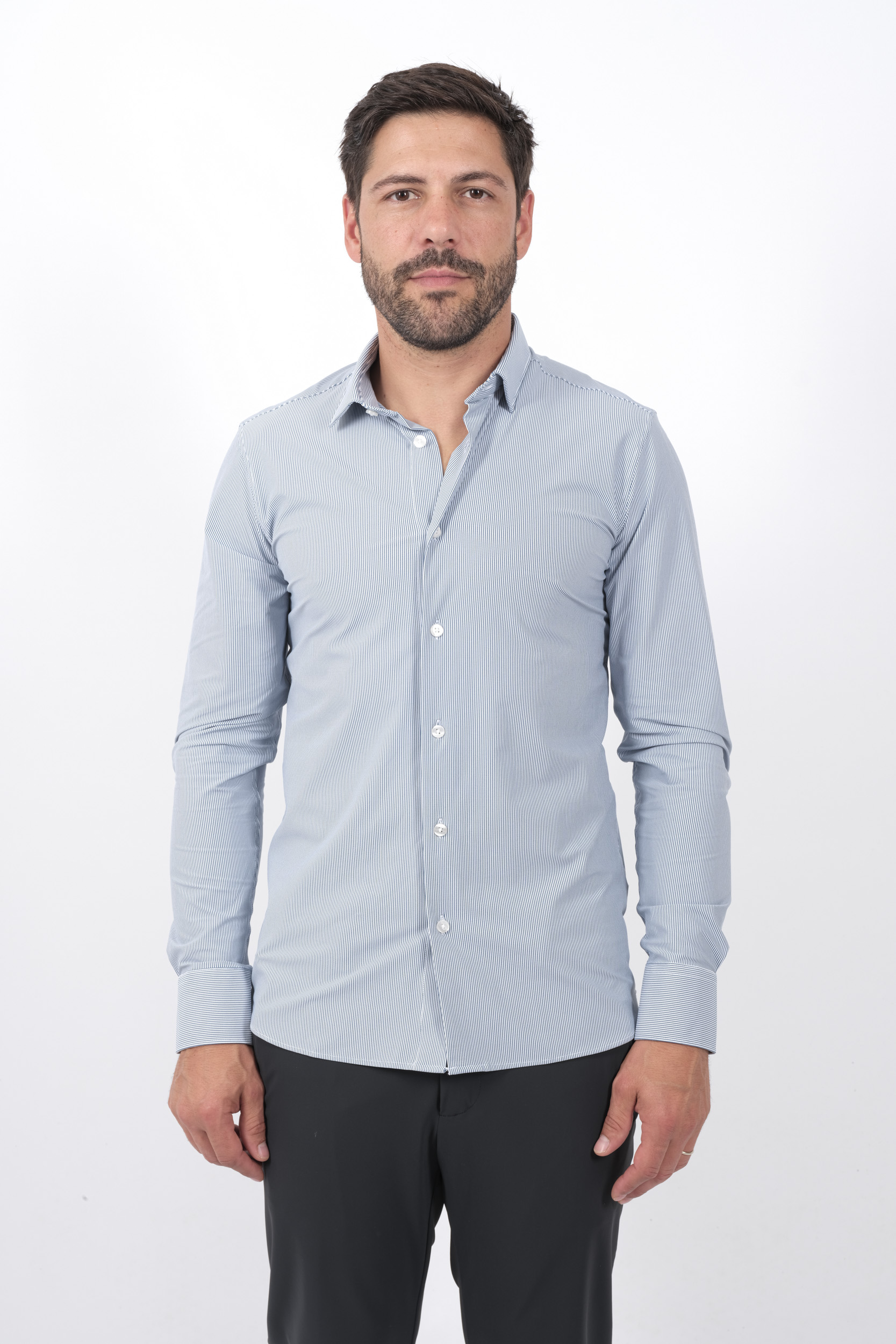  Image du produit CHEMISE RRD RAYE MARINE W24254-V90 - 3