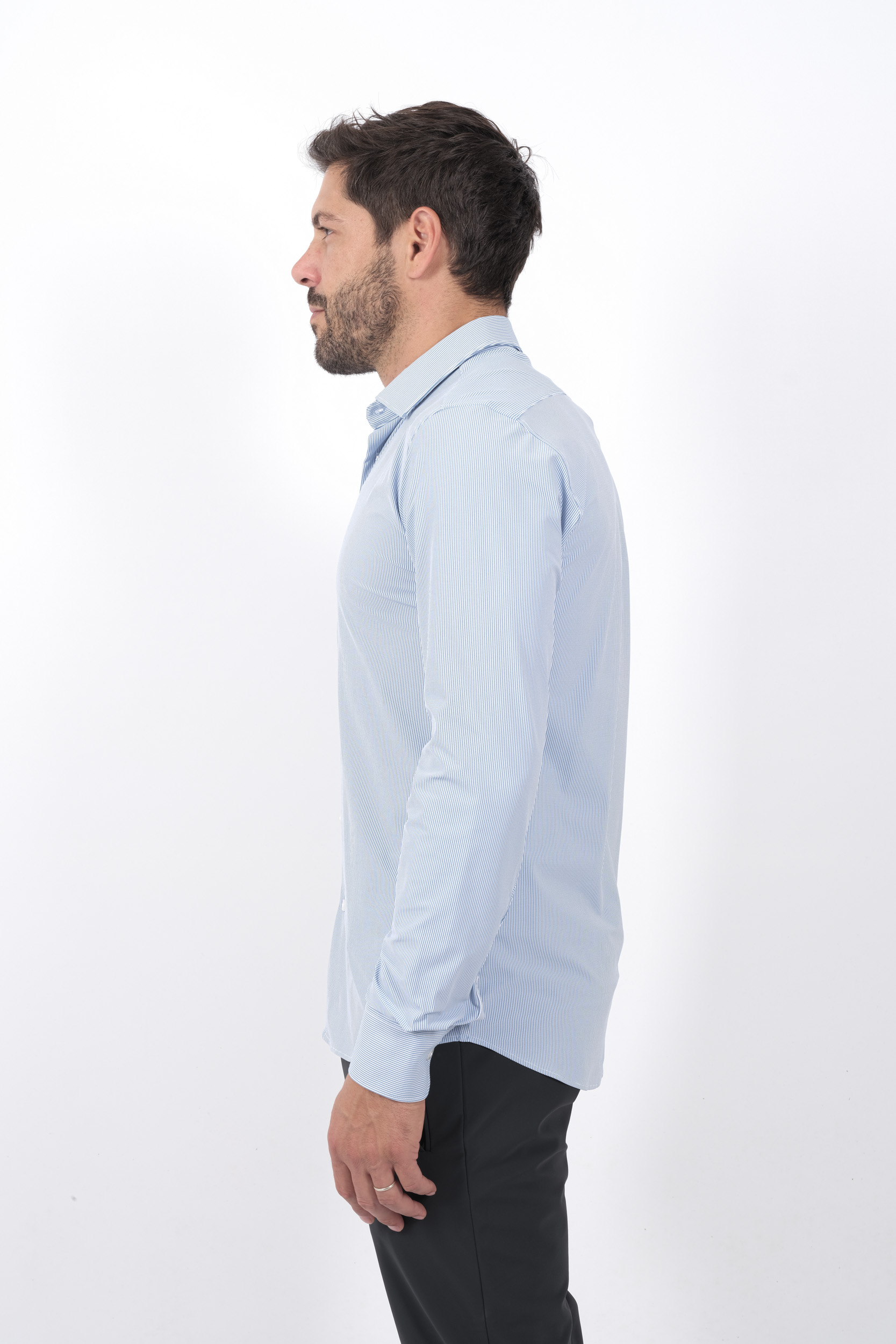  Image du produit CHEMISE RRD RAYE BLEU W24254-V92 - 4