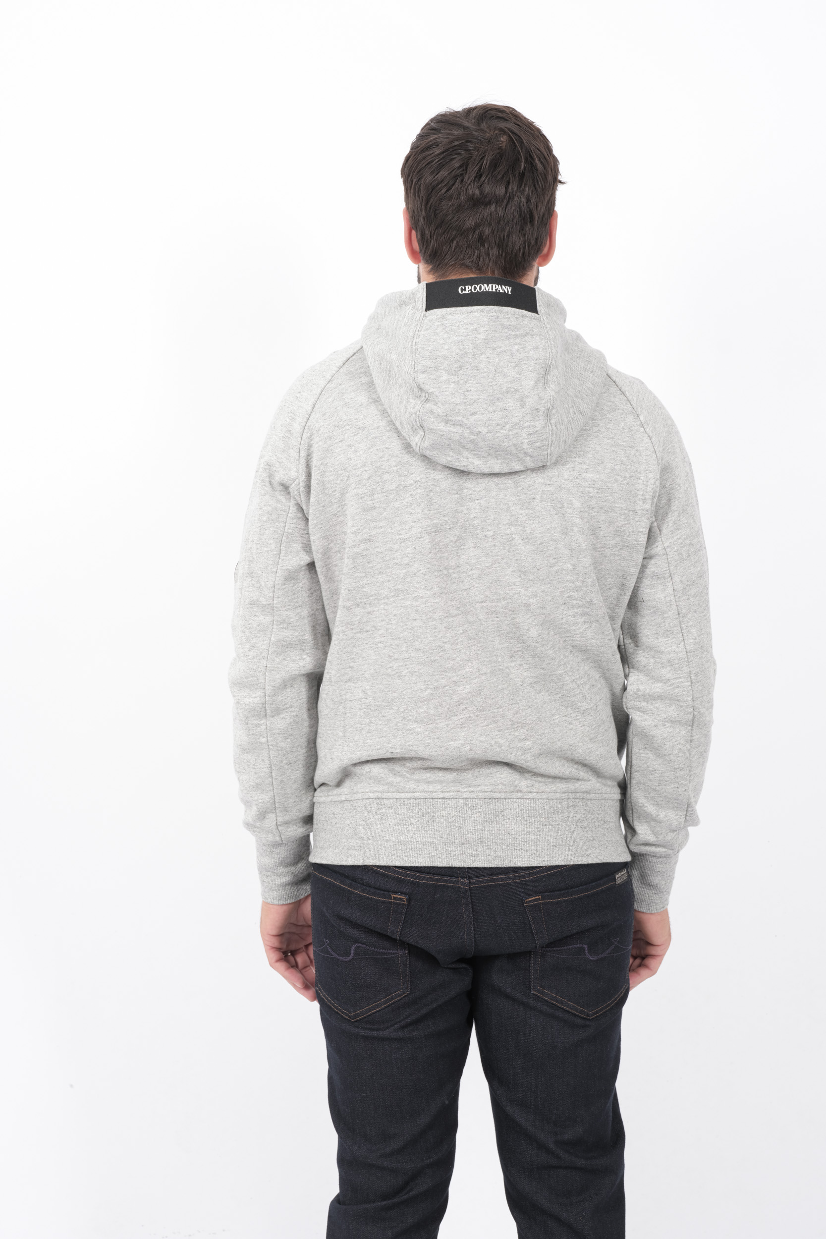  Image du produit SWEAT C.P COMPANY CAPUCHE ZIPPE GRIS S025A-M94 - 5