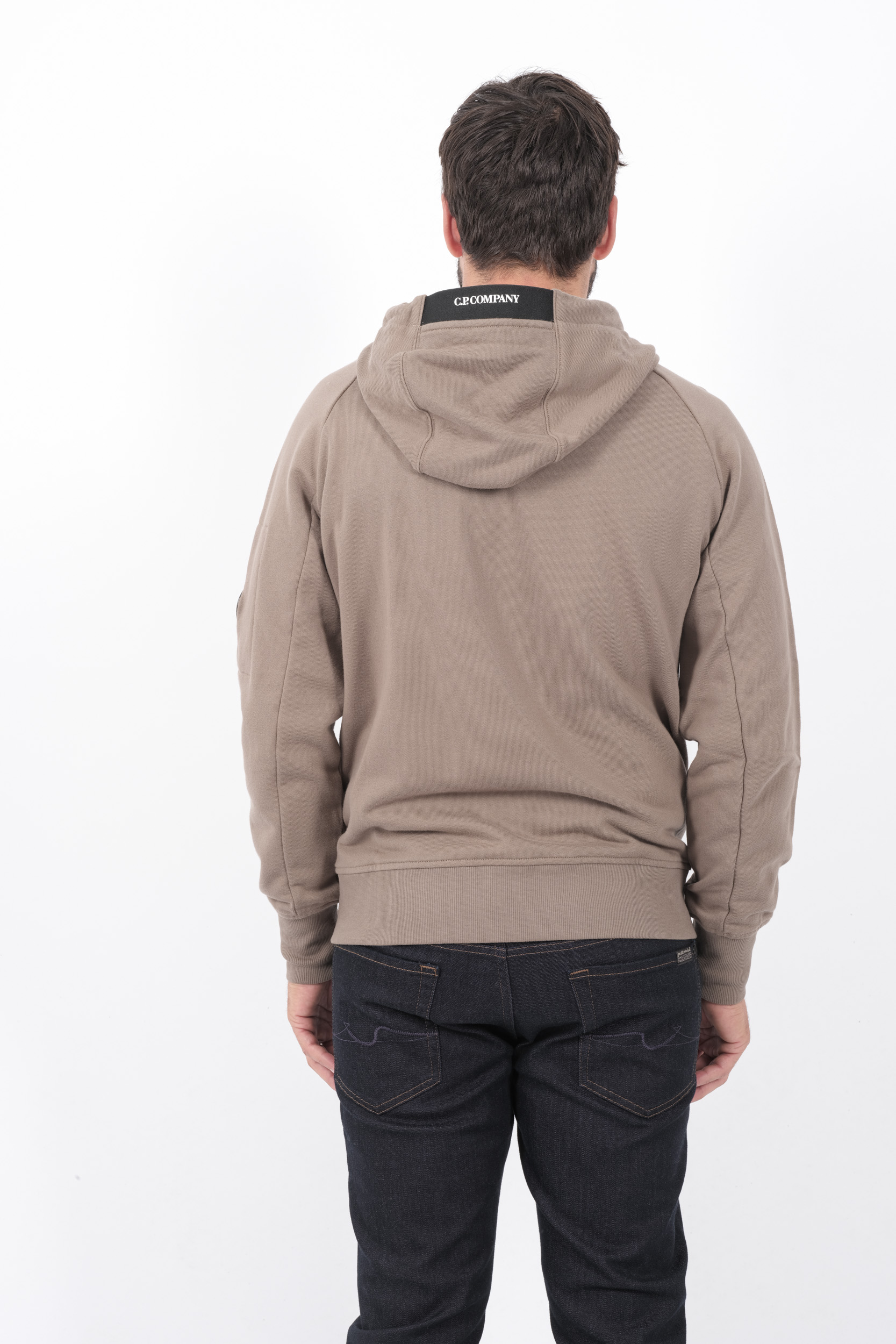  Image du produit SWEAT C.P COMPANY CAPUCHE ZIPPE BEIGE S025A-359 - 5