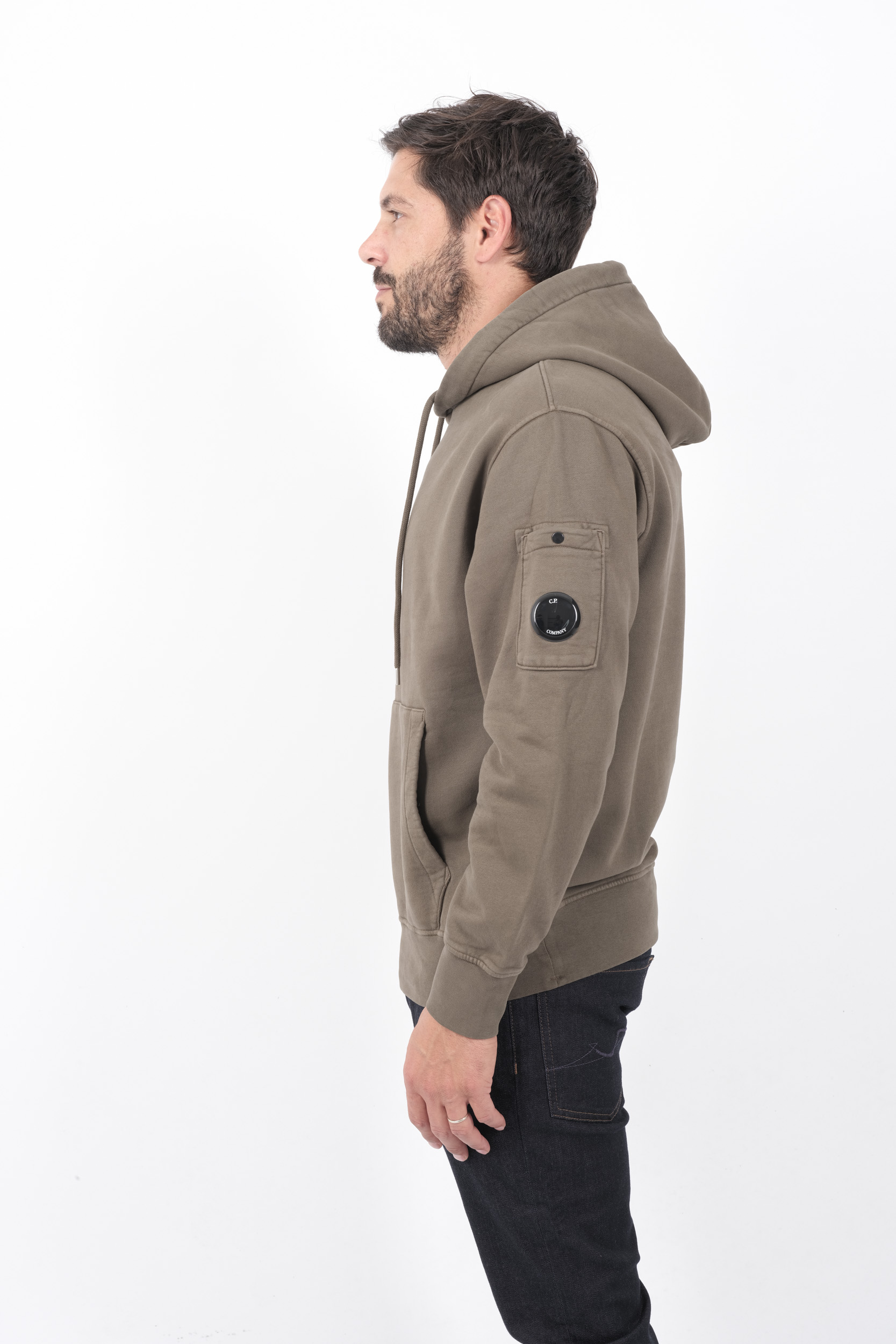 SWEAT C.P COMPANY CAPUCHE KAKI S061A-674