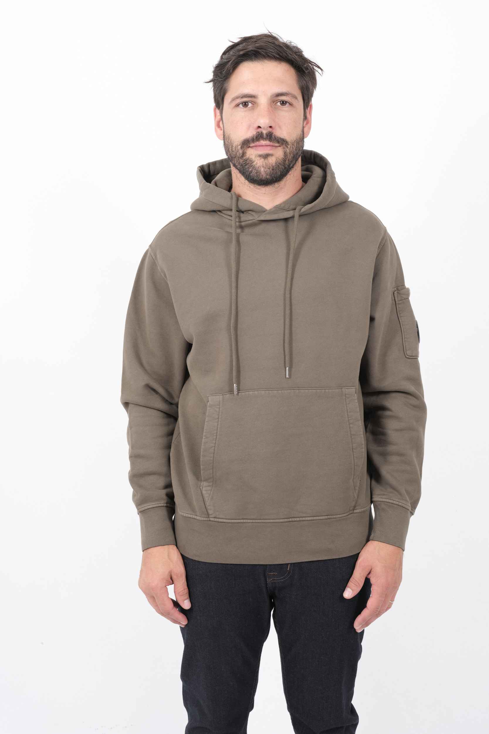 SWEAT C.P COMPANY CAPUCHE KAKI S061A-674