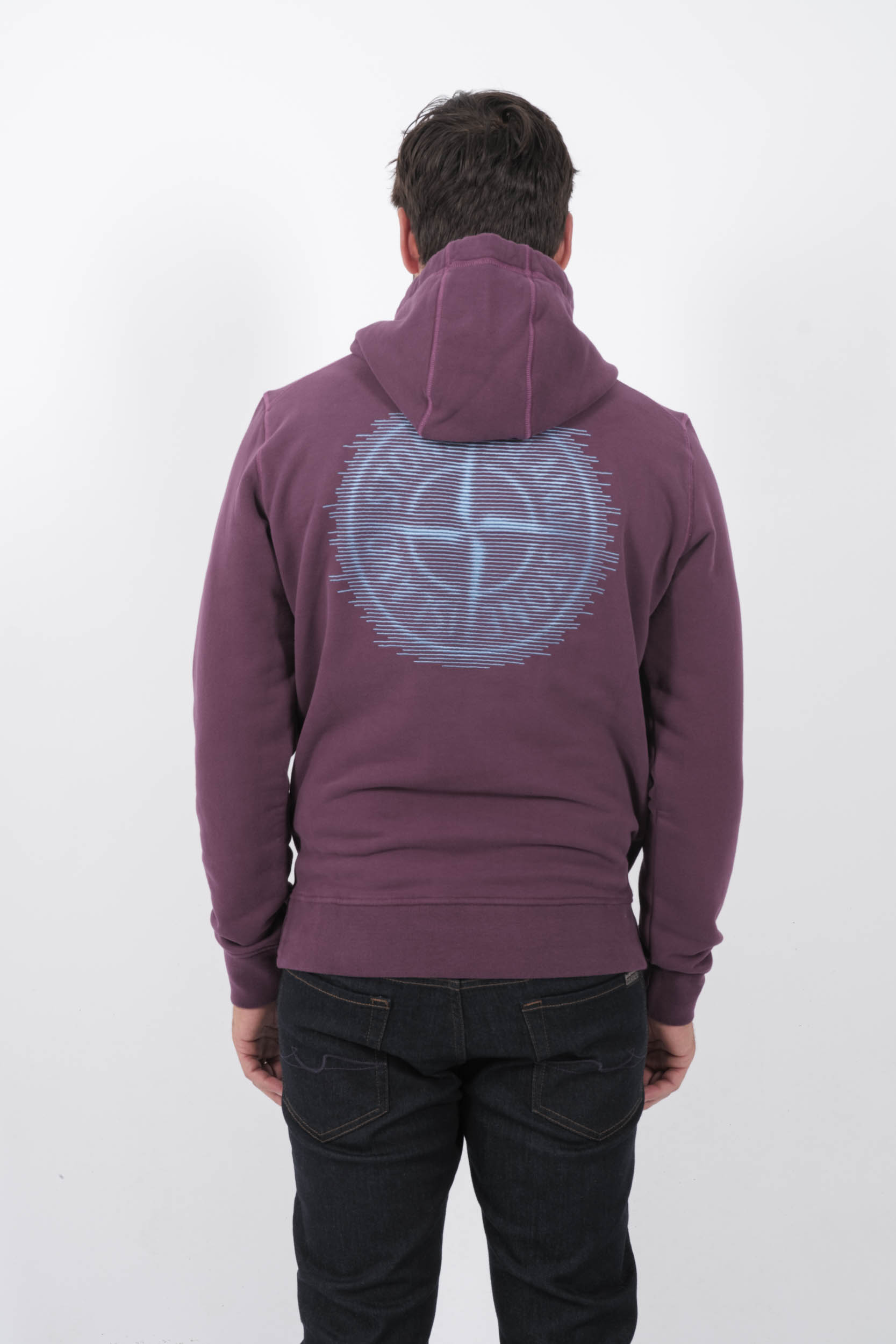  Image du produit SWEAT A CAPUCHE STONE ISLAND PRUNE LOGO BRODE 811566488-V0011 - 5