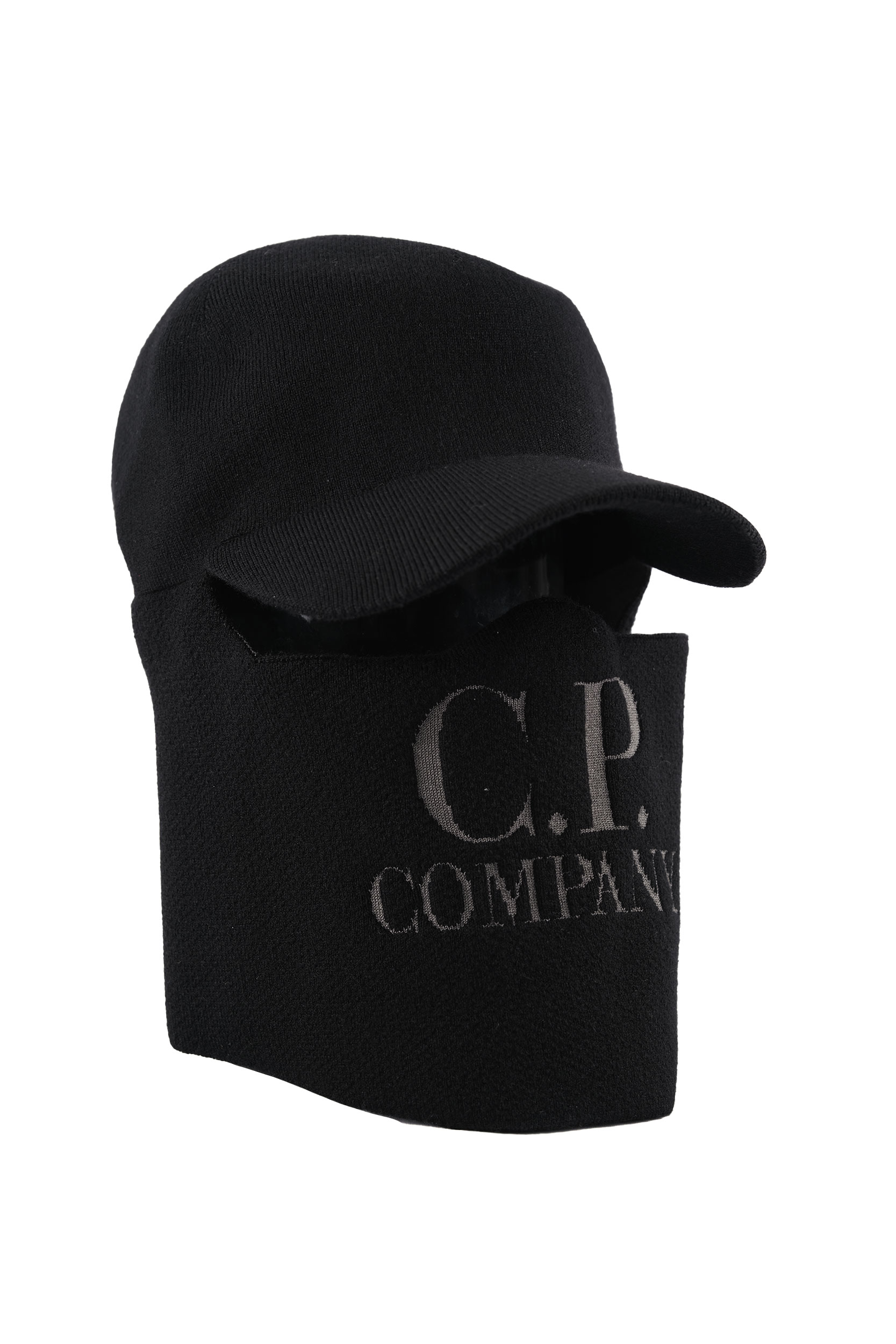  Image du produit BONNET C.P COMPANY A VISIERE EN LAINE MERINOS NOIR C298A-999 - 2