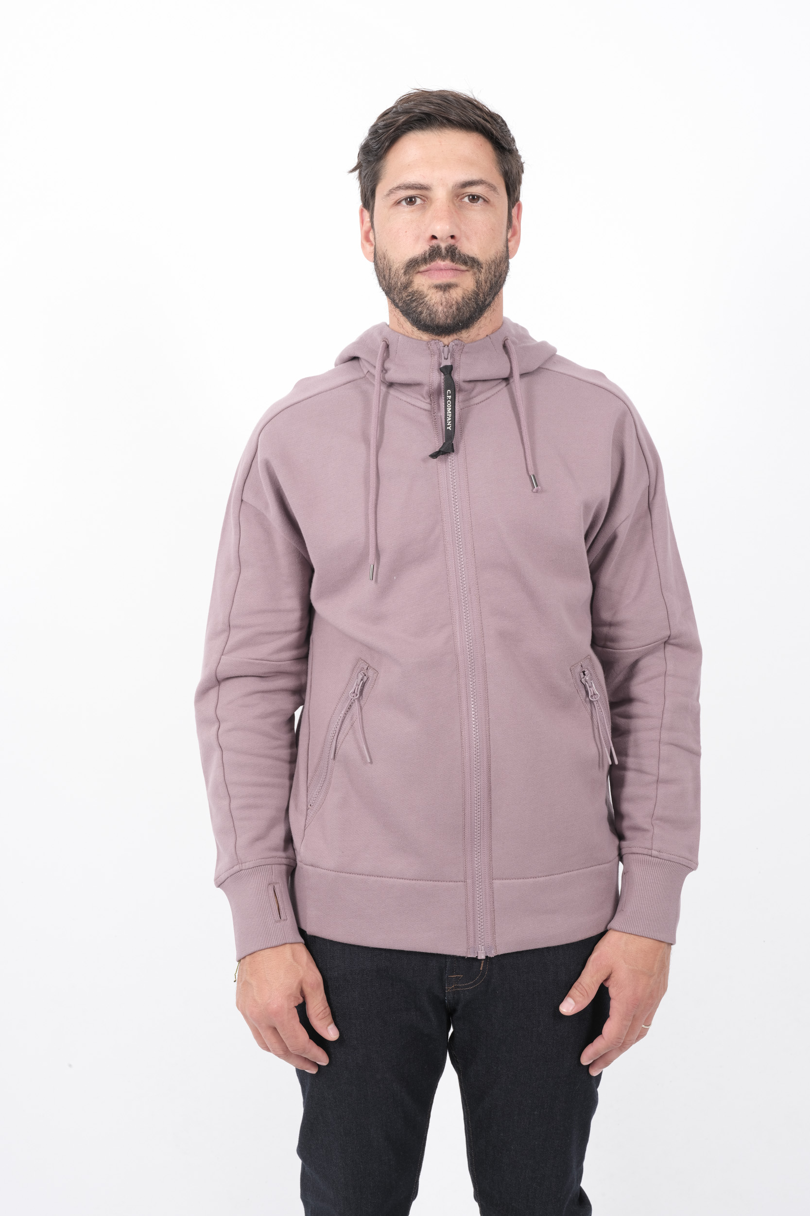  Image du produit SWEAT C.P COMPANY CAPUCHE ZIPPE LUNETTE LAVANDE S028A-735 - 3