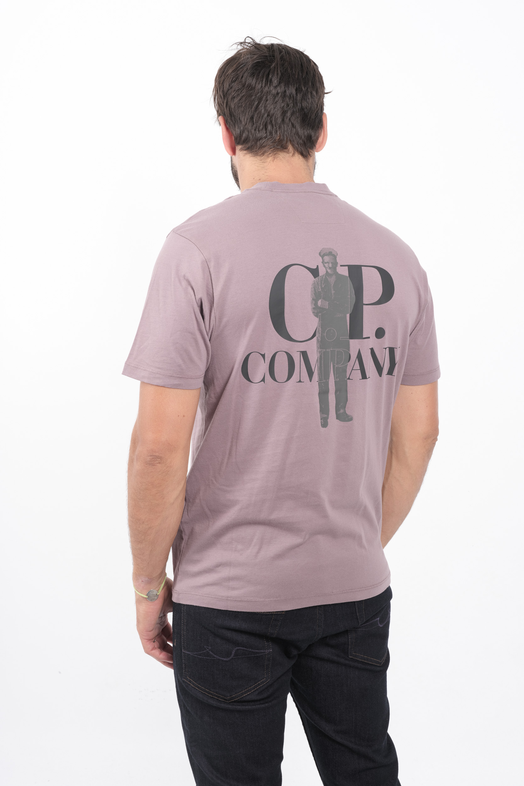  Image du produit TEE-SHIRT C.P COMPANY IMPRIME DOS LAVANDE S167A-735 - 2