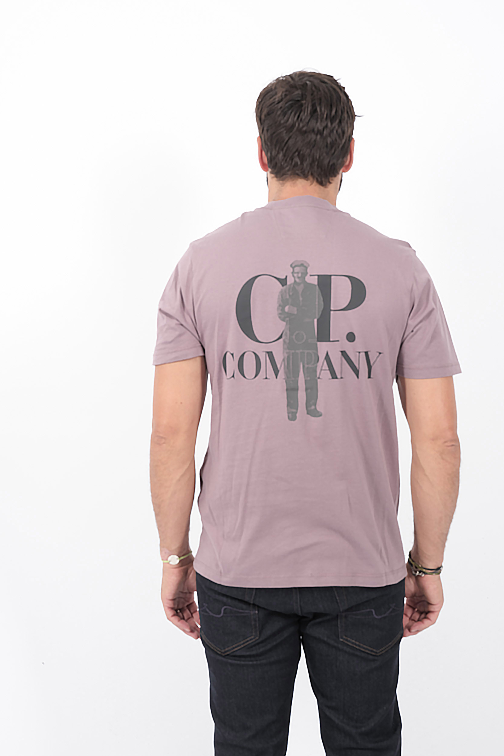  Image du produit TEE-SHIRT C.P COMPANY IMPRIME DOS LAVANDE S167A-735 - 5