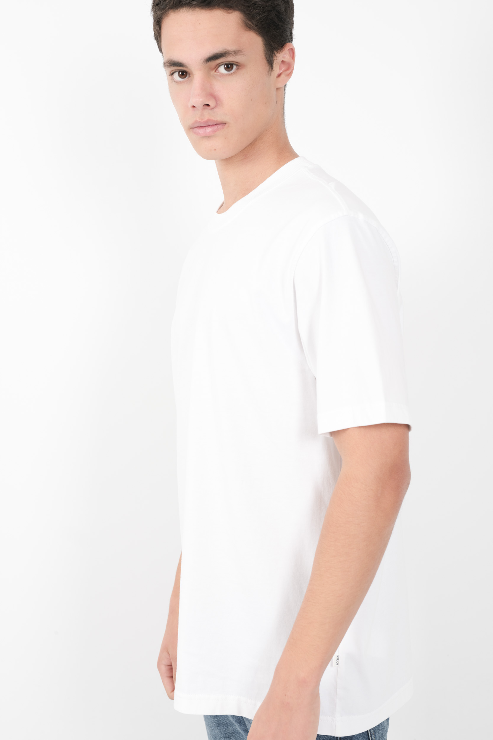 TEE-SHIRT NN07 COL ROND OVERSIZE BLANC ADAM3209-001