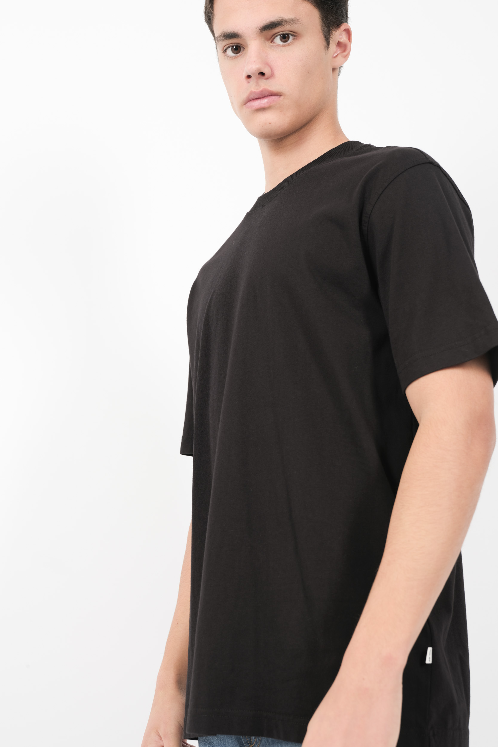 TEE-SHIRT NN07 COL ROND OVERSIZE NOIR ADAM3209-999