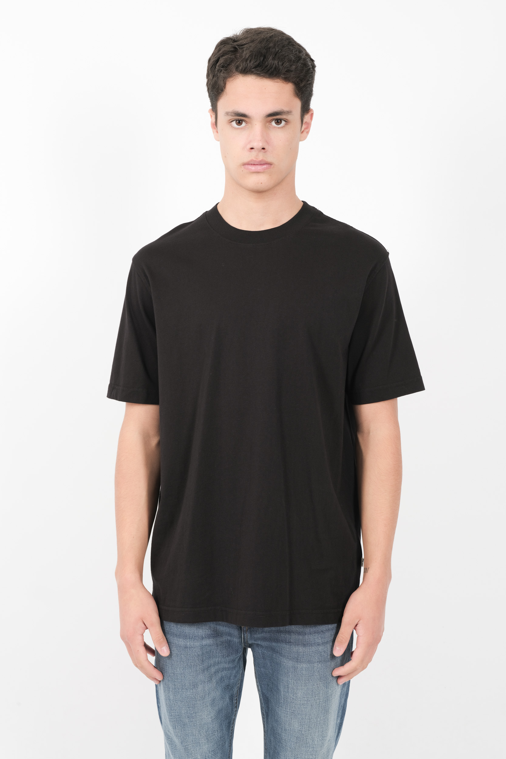 TEE-SHIRT NN07 COL ROND OVERSIZE NOIR ADAM3209-999