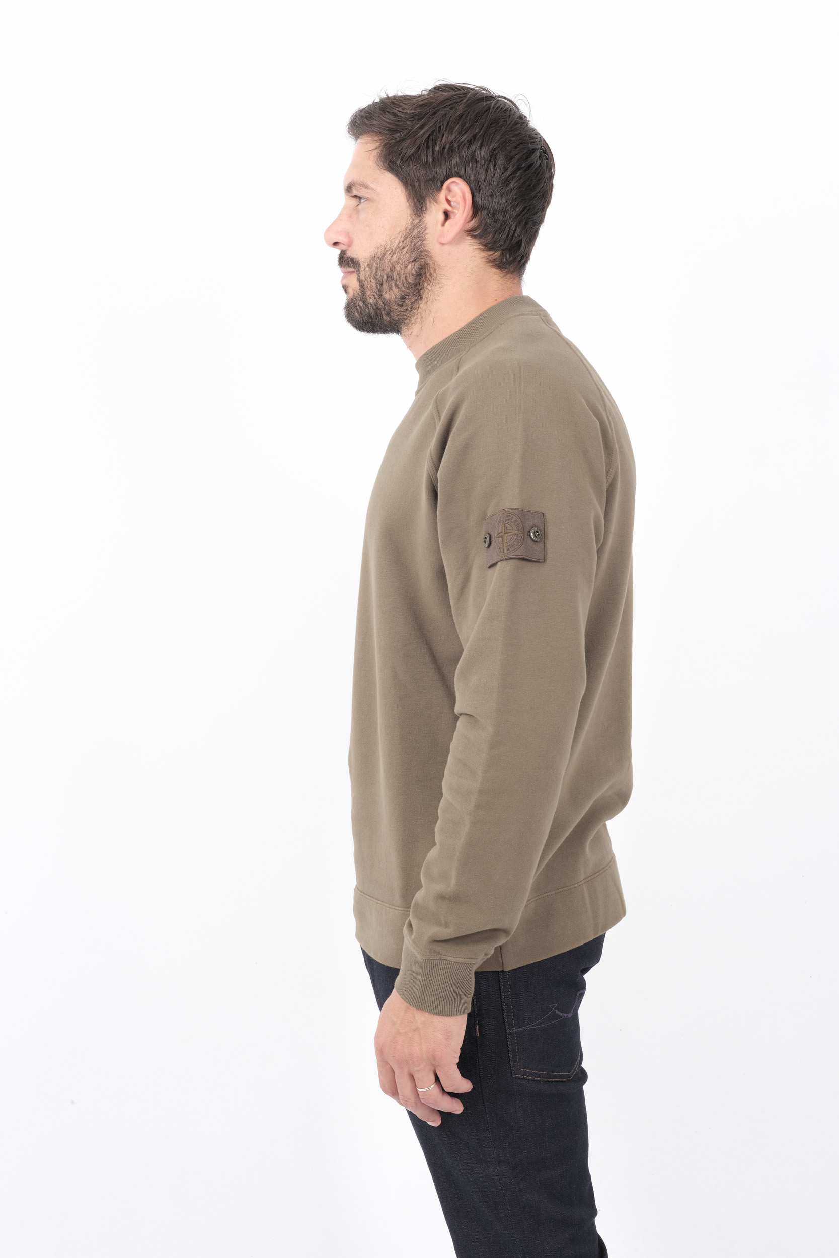  Image du produit SWEAT STONE ISLAND KAKI GHOST 8115629F7-V0054 - 4