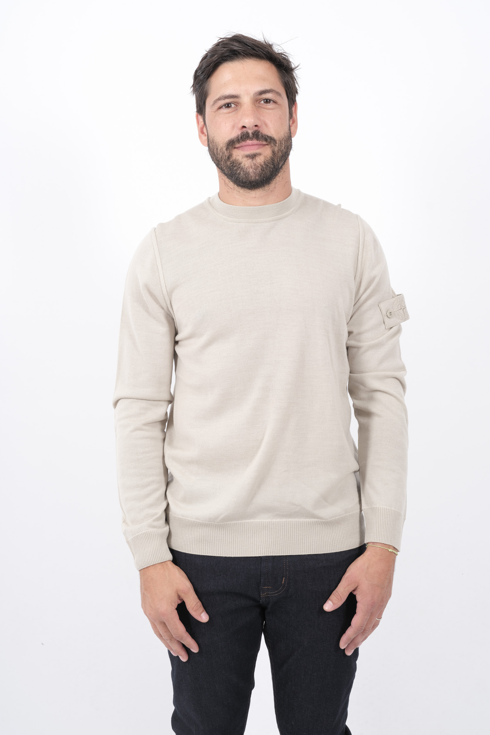  Image du produit PULL STONE ISLAND BEIGE GHOST 8115566FC-V0090 - 3