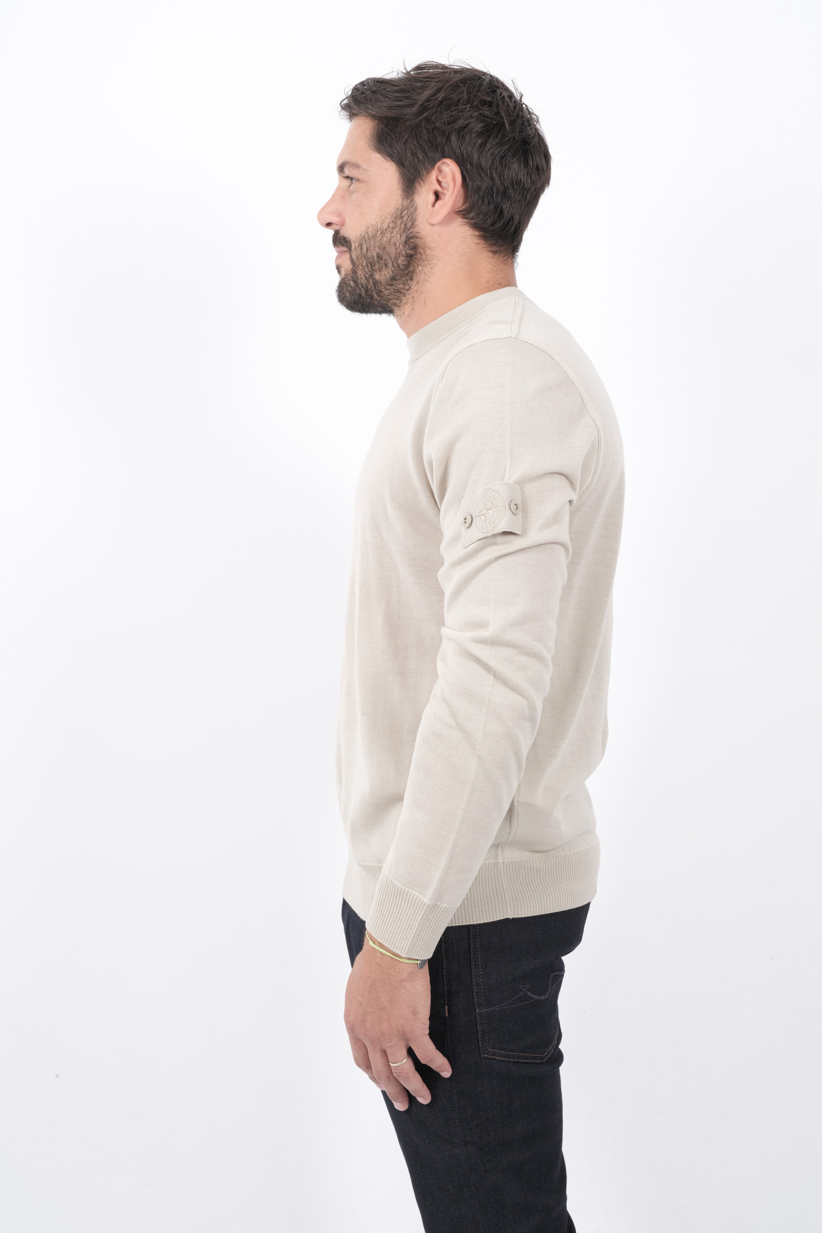  Image du produit PULL STONE ISLAND BEIGE GHOST 8115566FC-V0090 - 4