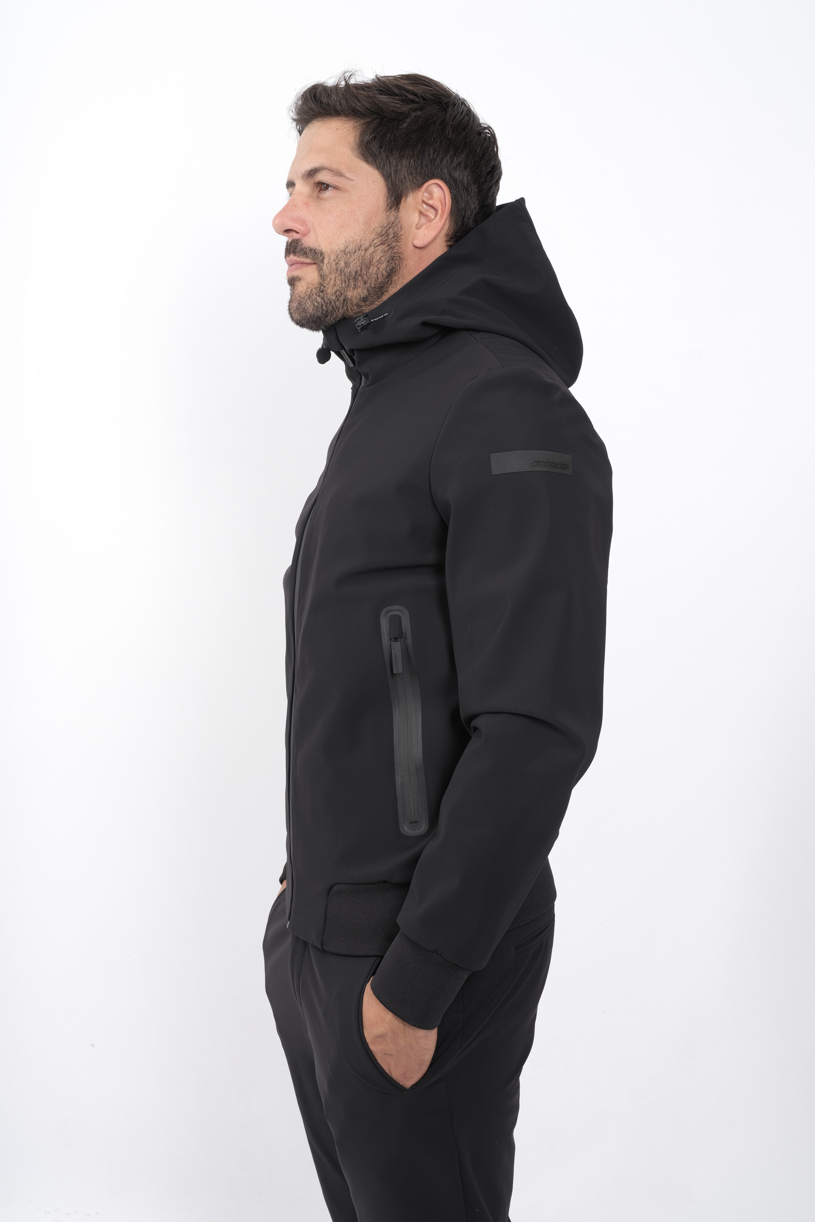  Image du produit BLOUSON RRD NEOPRENE A CAPUCHE NOIR W24044-10 - 2