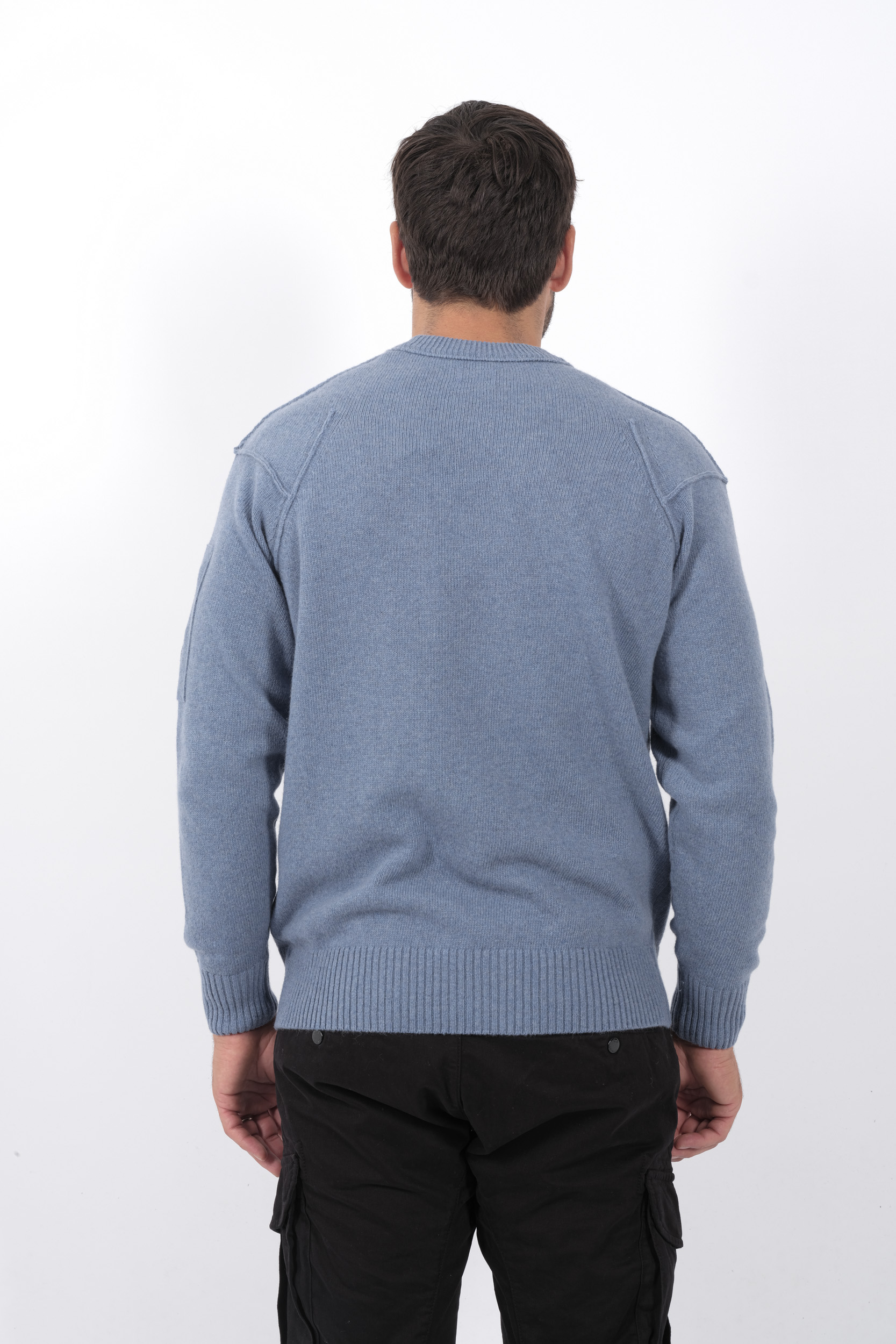  Image du produit PULL C.P COMPANY COL ROND BLEU N047A-851 - 5