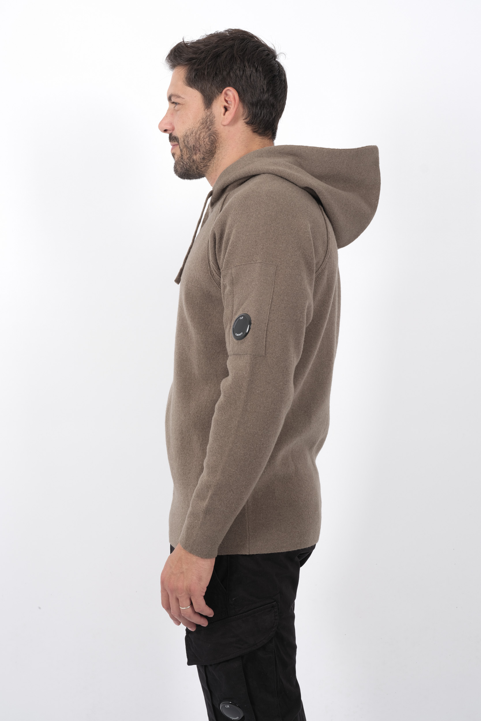  Image du produit PULL C.P COMPANY A CAPUCHE KAKI N149A-359 - 4