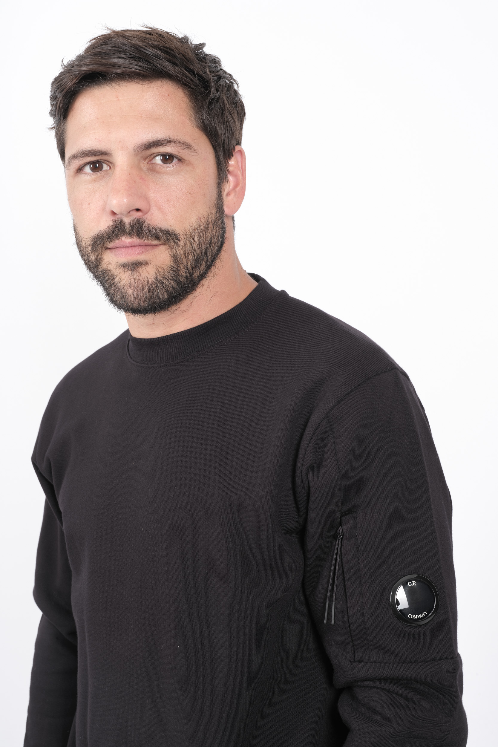 SWEAT C.P COMPANY COL ROND NOIR S023A-999