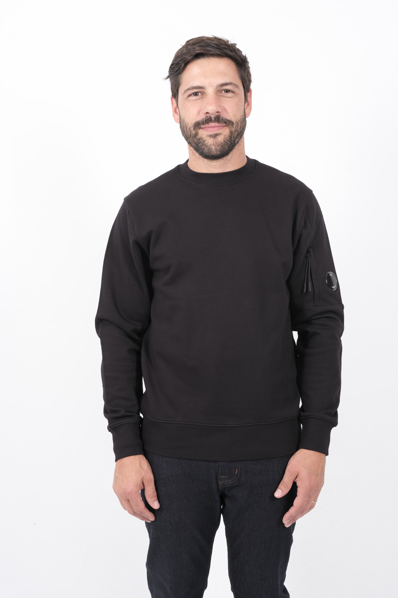 SWEAT C.P COMPANY COL ROND NOIR S023A-999