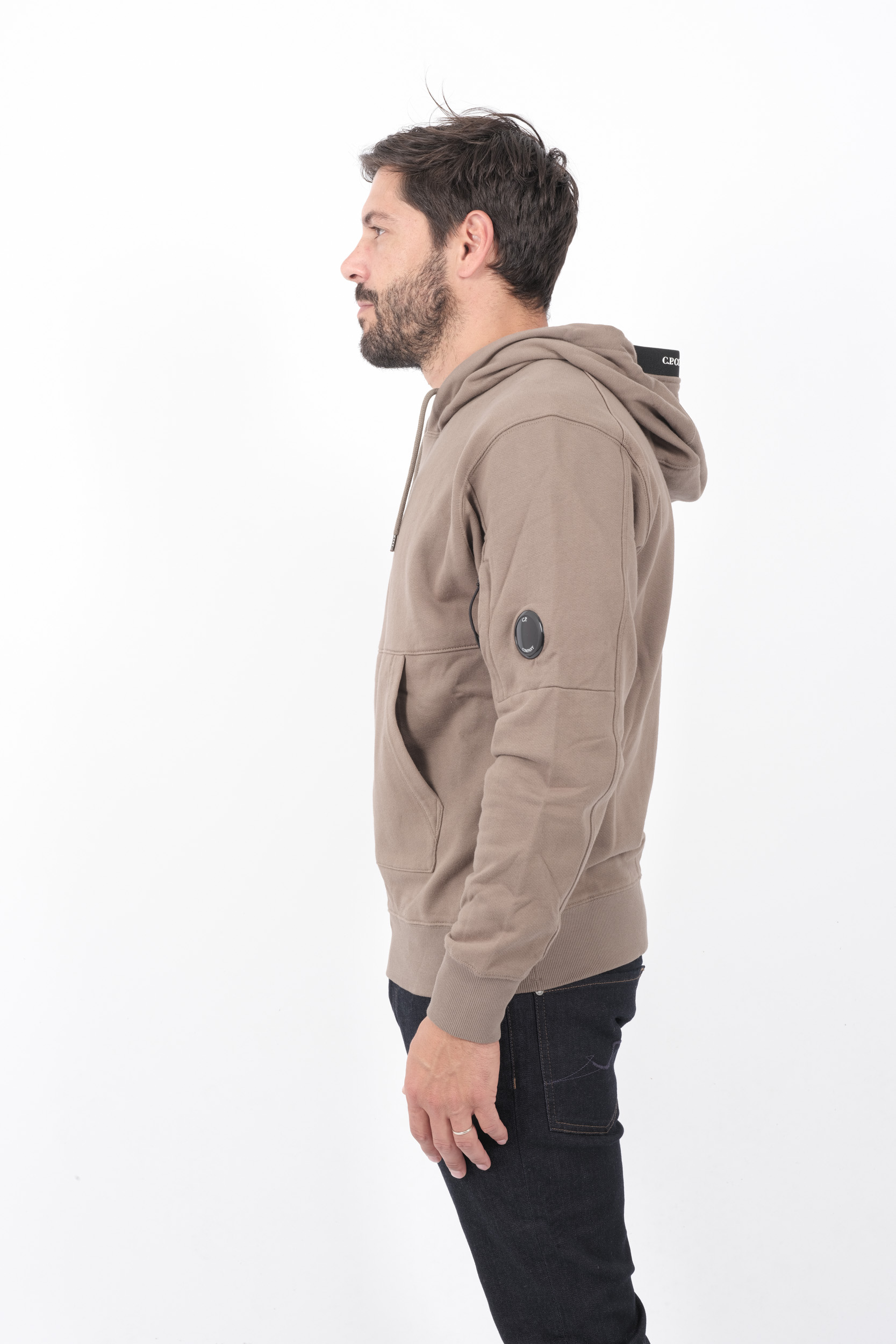  Image du produit SWEAT C.P COMPANY CAPUCHE BEIGE S024A-359 - 4